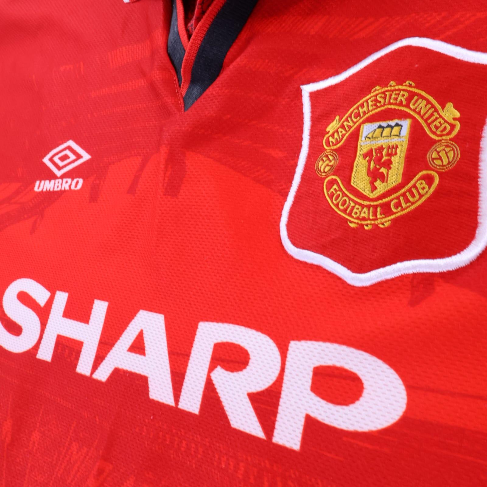 Manchester United Cantona #7 1994/96 Home Shirt - XL