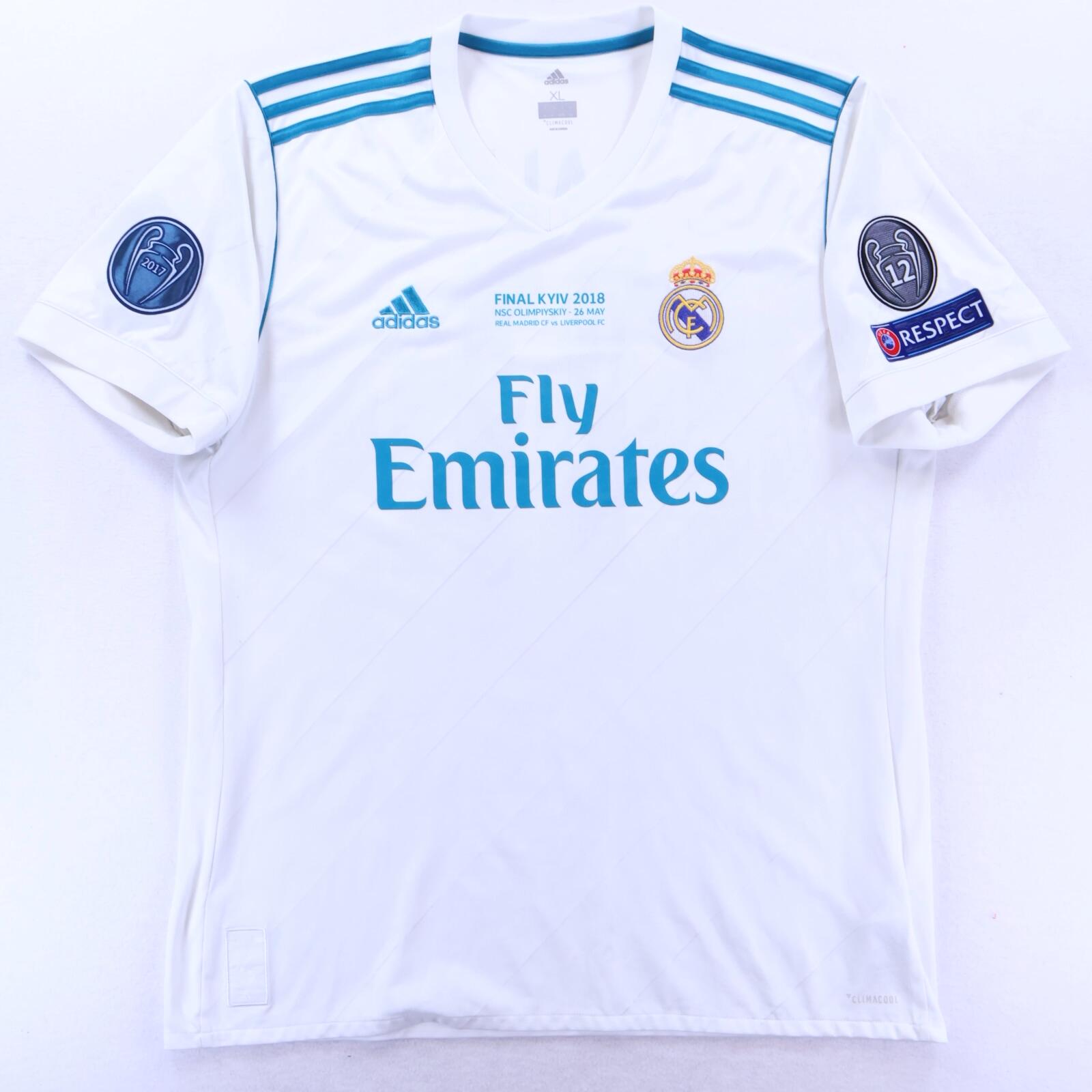 Real Madrid Bale #11 2017/18 Home Shirt - XL