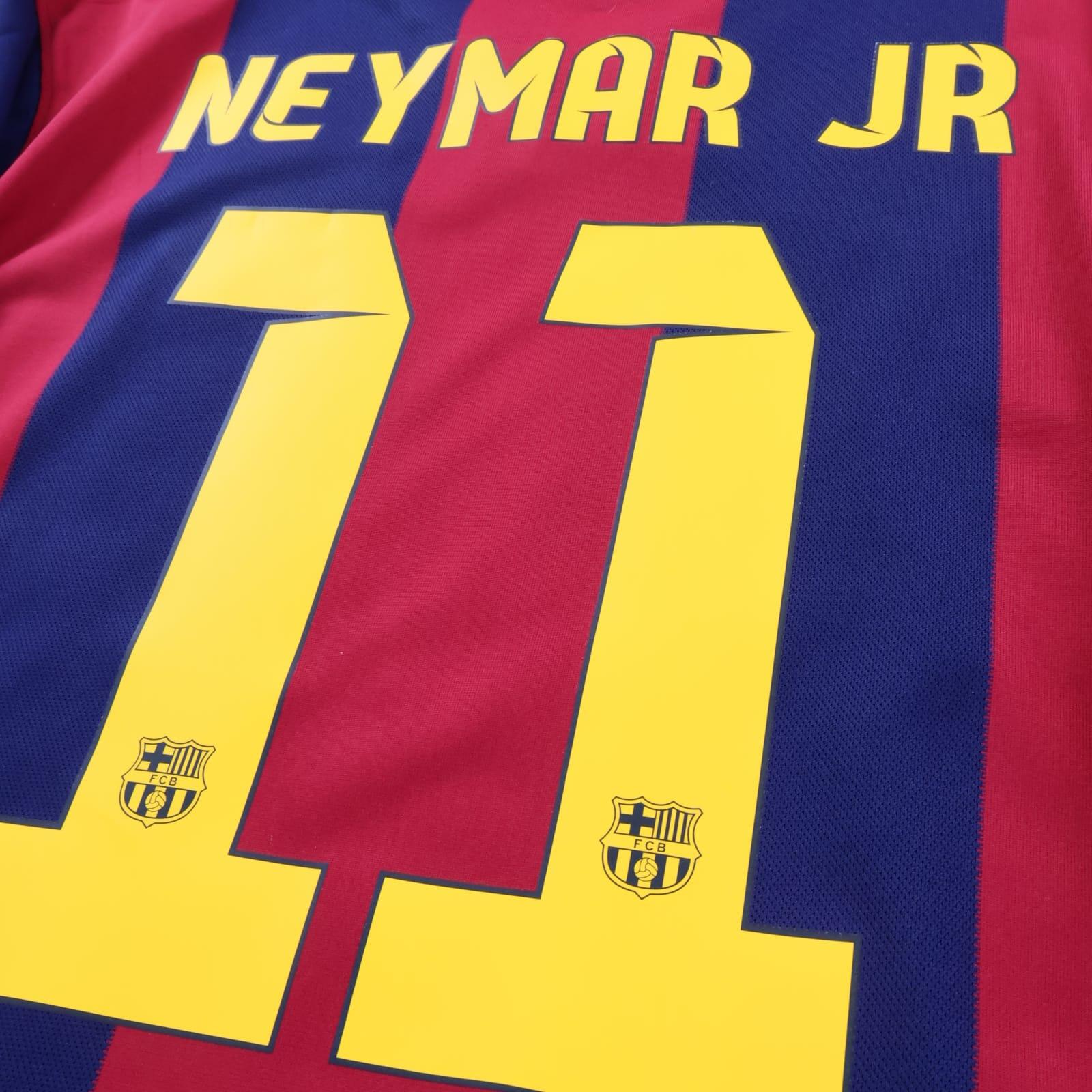 *MINT* Barcelona Neymar Jr #11 2014/15 Home Shirt - M