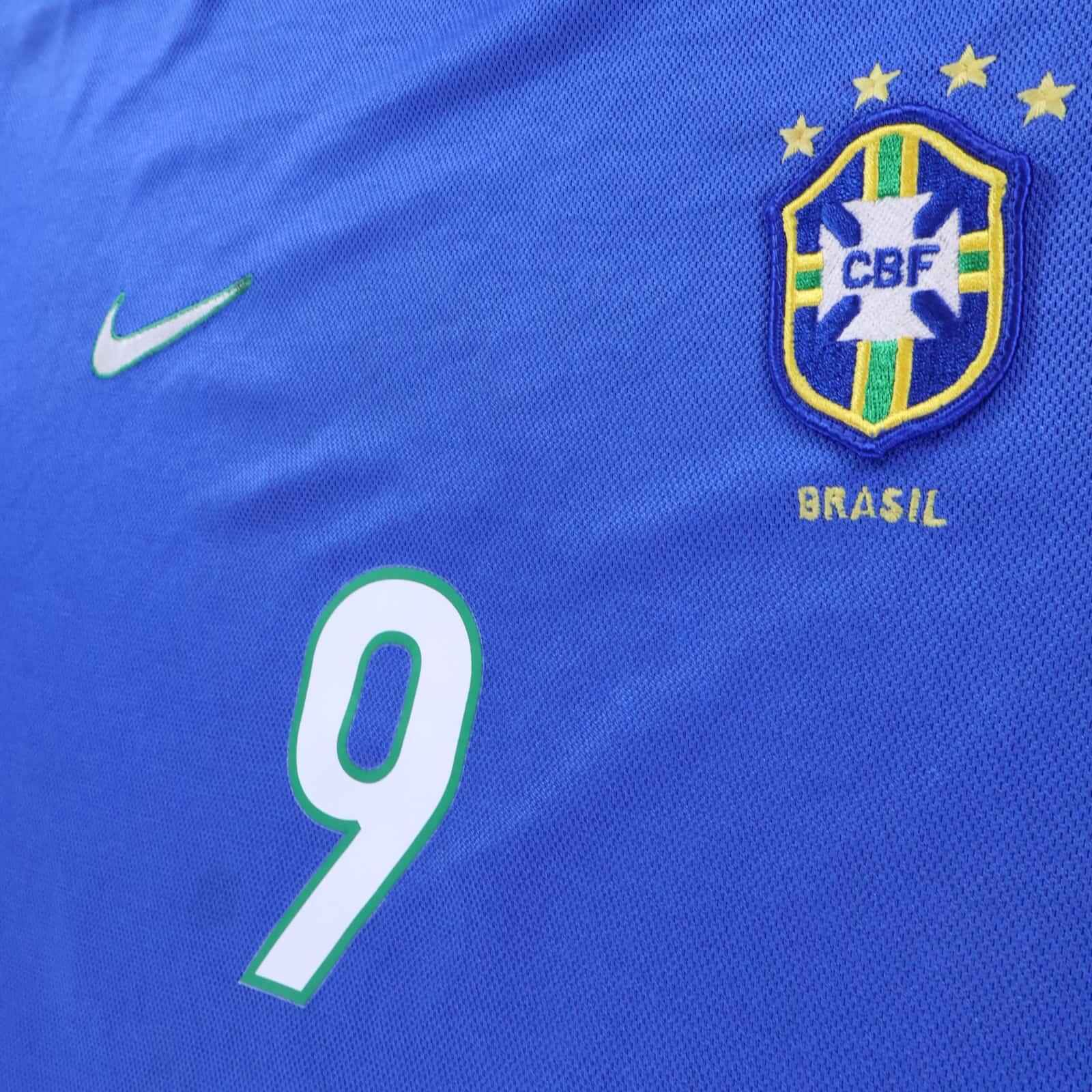 *MINT* Brazil Ronaldo #9 1998/00 Away Shirt - L