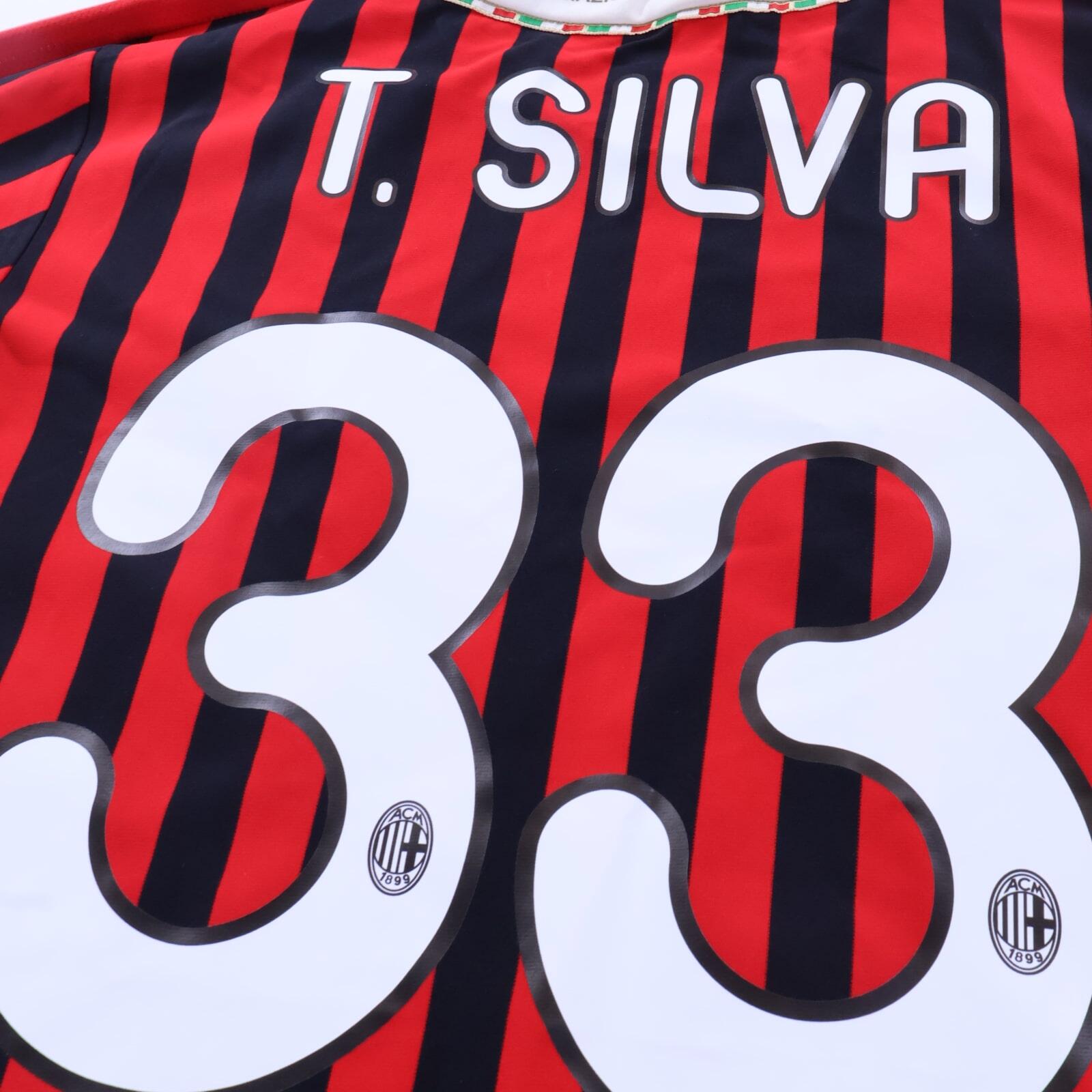 Ac Milan T. Silva #33 2011/12 Home Shirt - M