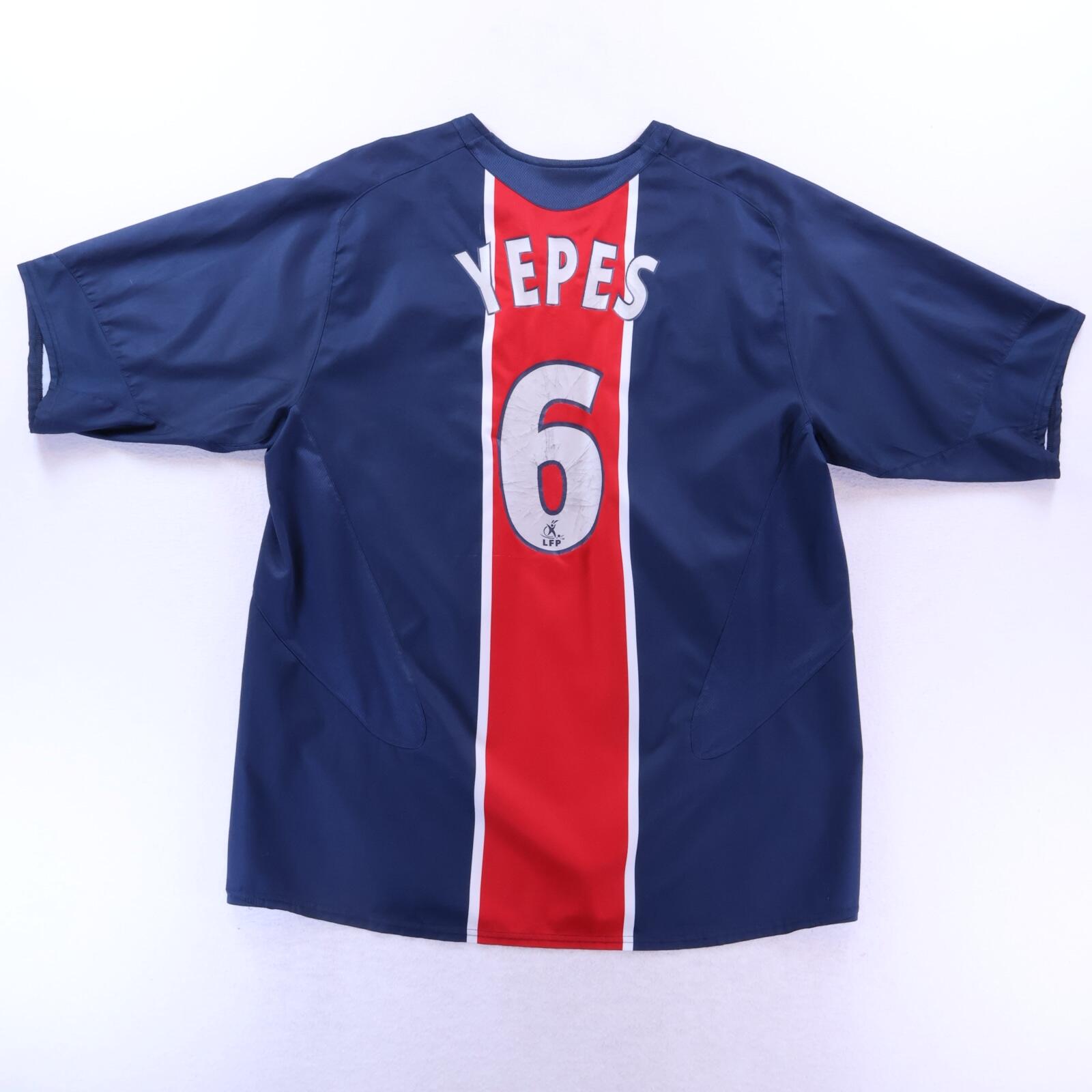 Paris Saint-Germain F.C Yepes #6 2005/06 Home Shirt - Player Issue - XL