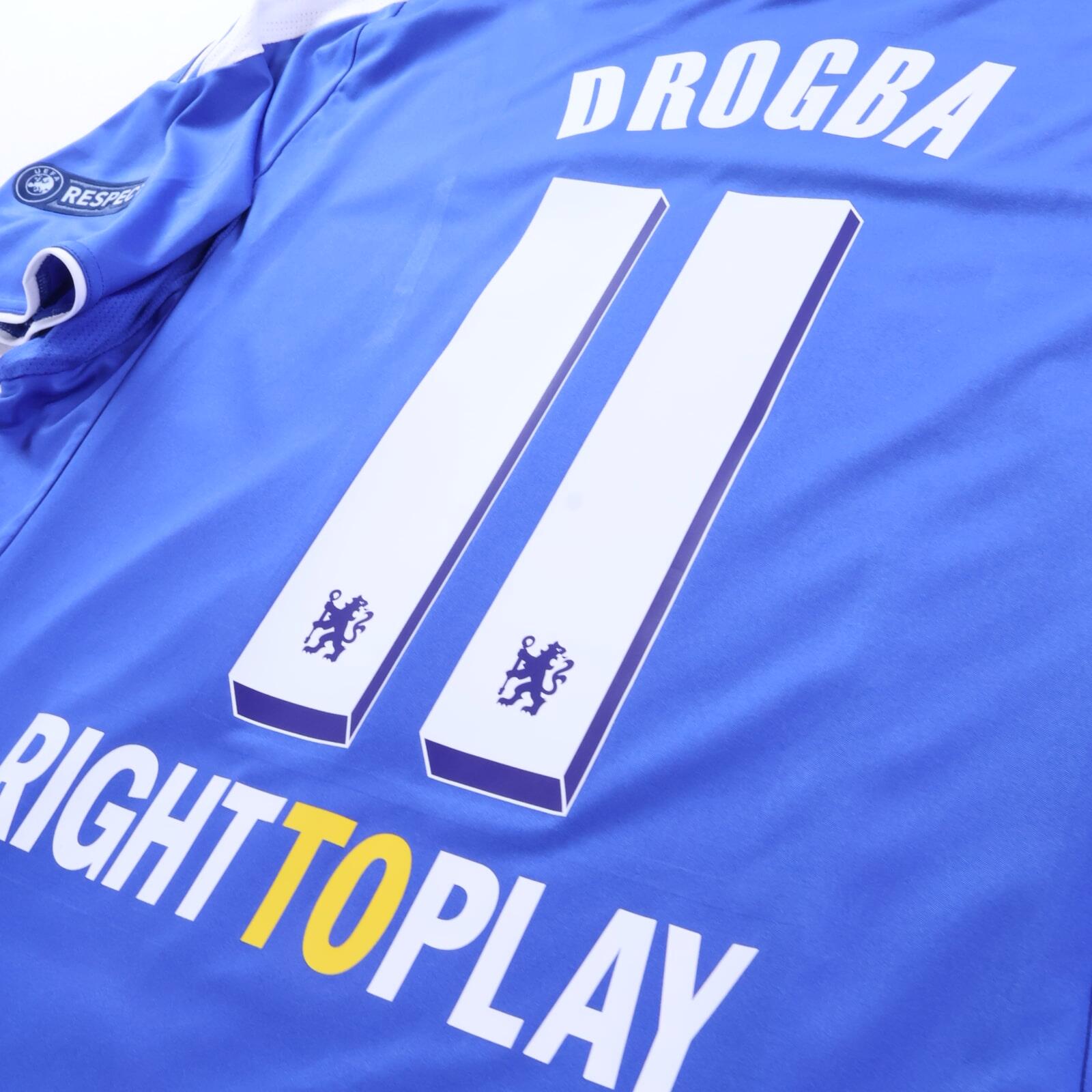 Chelsea Drogba #11 2011/12 Home Shirt - XL