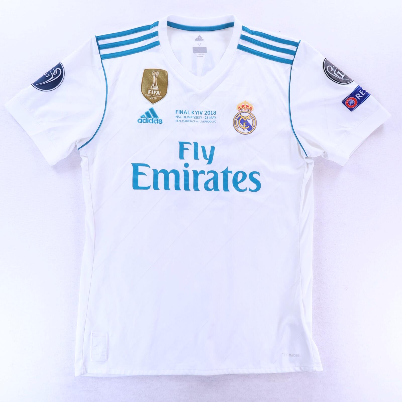 Real Madrid Bale #11 2017/18 Home Shirt - M