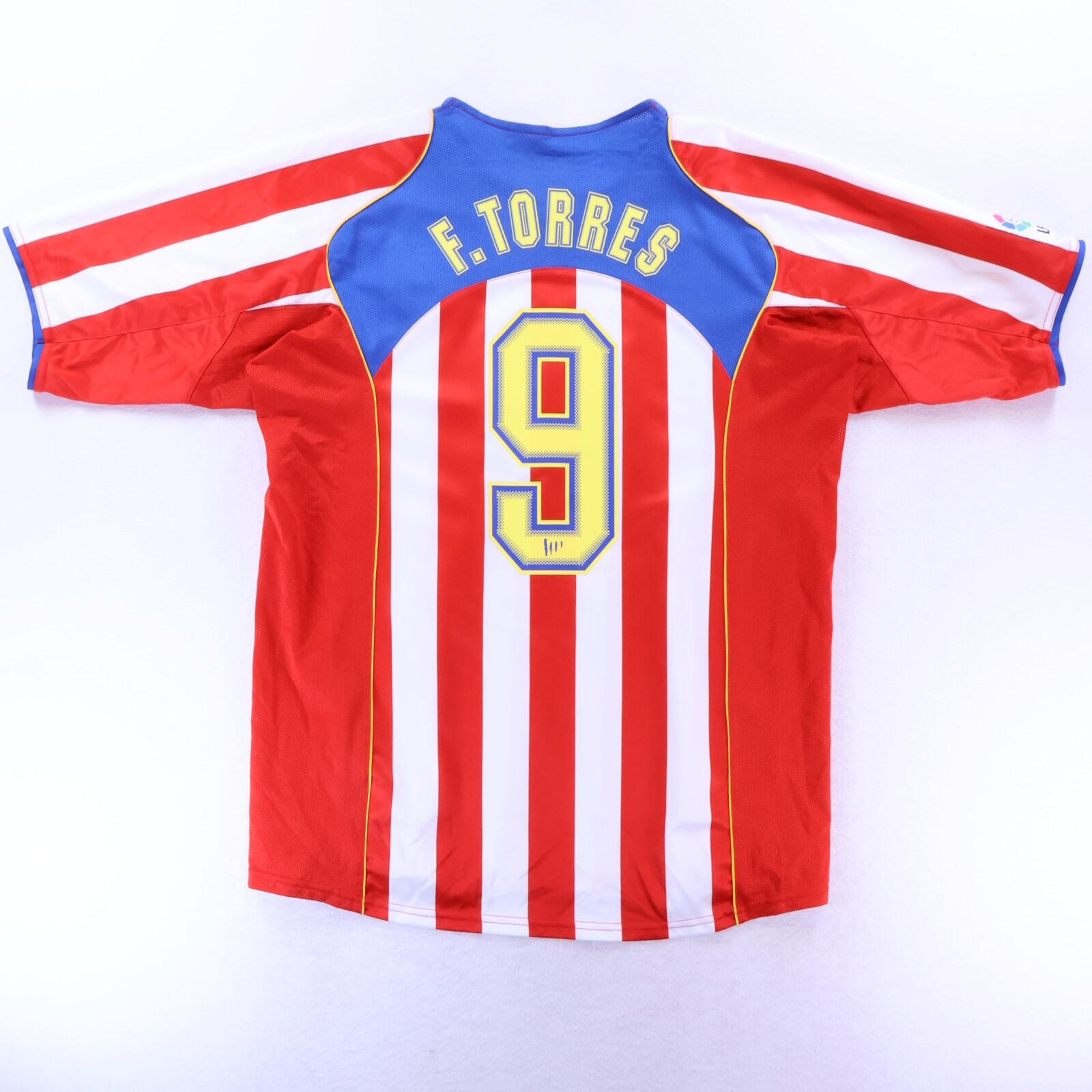 *MINT* Atlético De Madrid F. Torres #9 2004/05 Home Shirt - L
