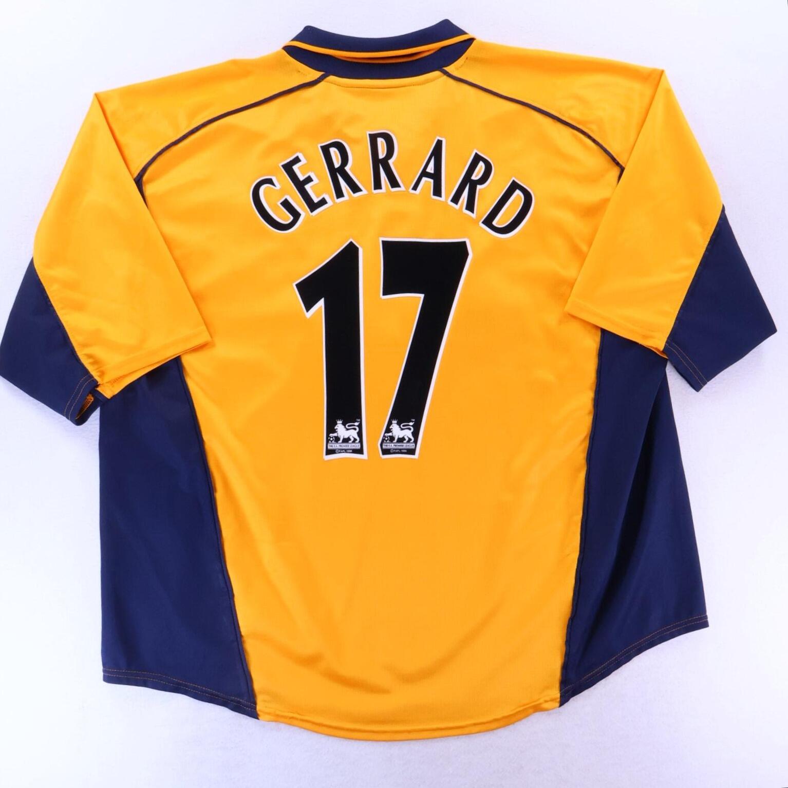 *MINT* Liverpool F.C Gerrard #17 2000/02 Away Shirt - 3XL