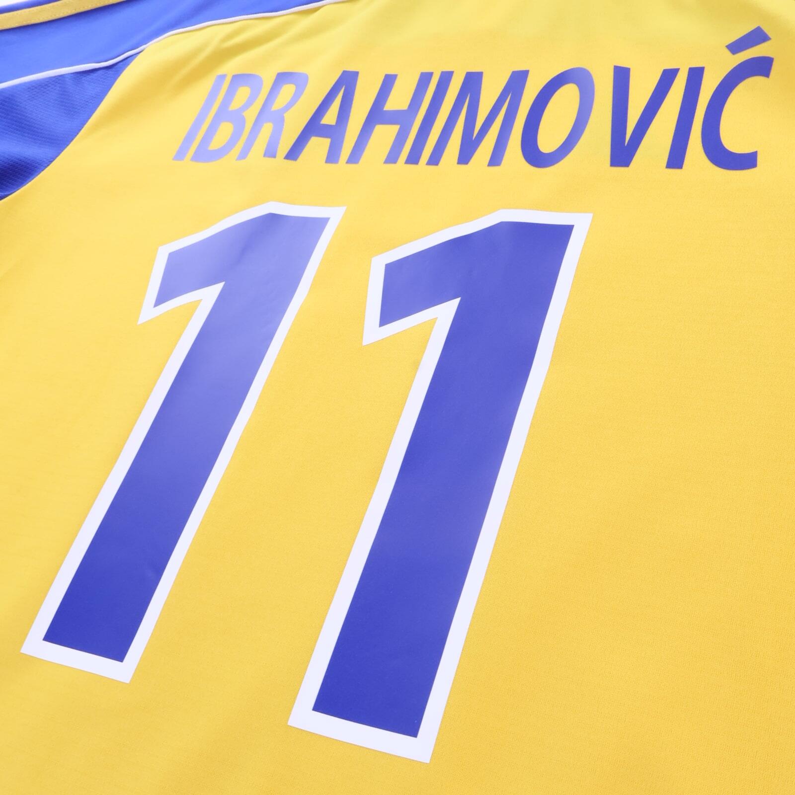 *MINT* Sweden Ibrahimović #11 2000/02 Home Shirt - M