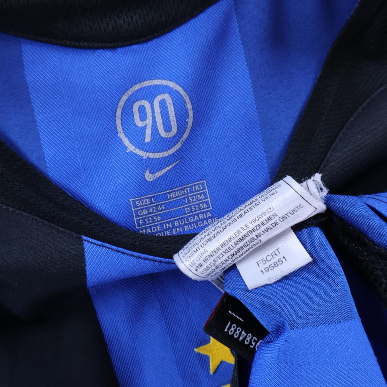 Inter Milan Adriano #10 2003/04 Home Shirt - L