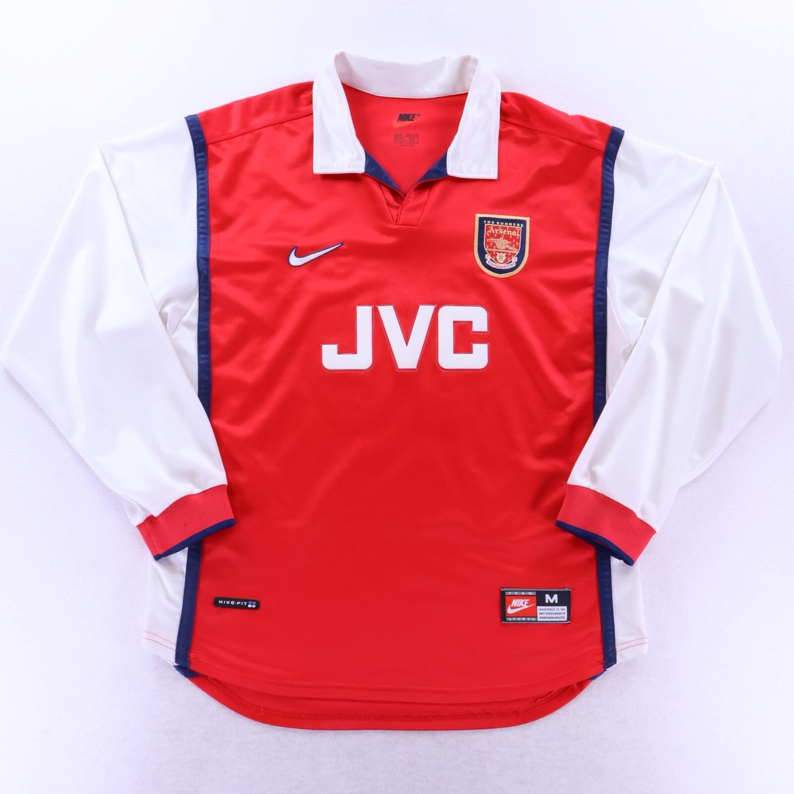 Arsenal Bergkamp #10 1998/99 Home Shirt - Long Sleeve - M
