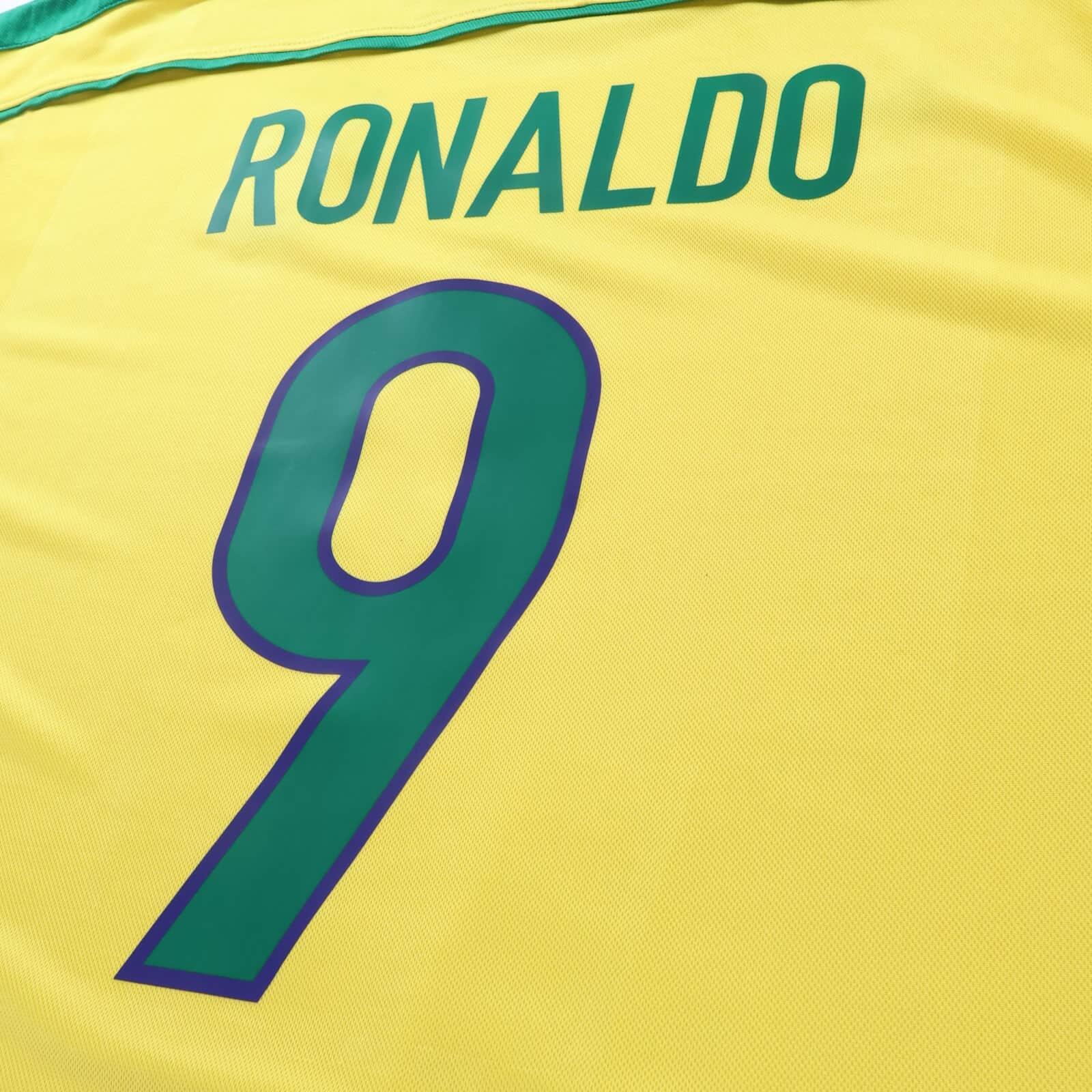 Brazil Ronaldo #9 1998/00 Home Shirt - L