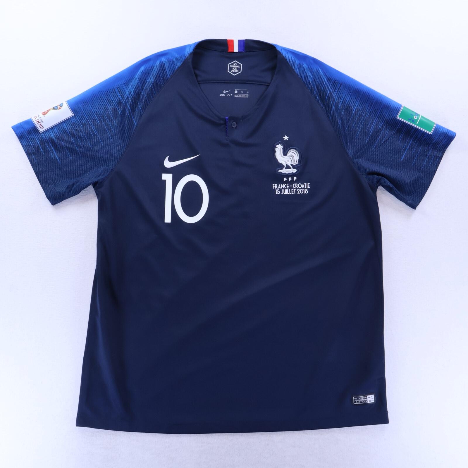 *MINT* France Mbappé #10 2018 Home Shirt - XL