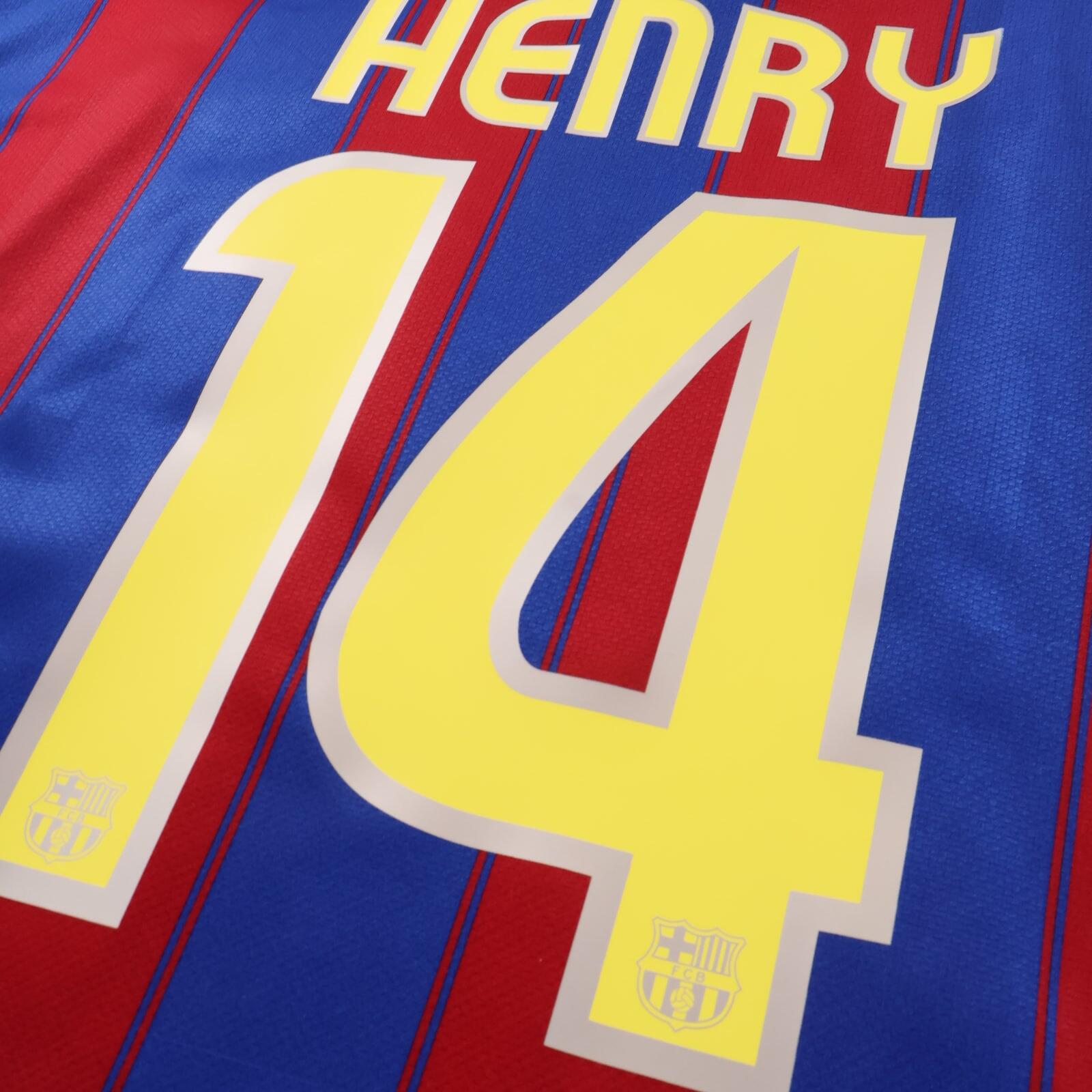*MINT* Barcelona Henry #14 2009/10 Home Shirt - 2XL