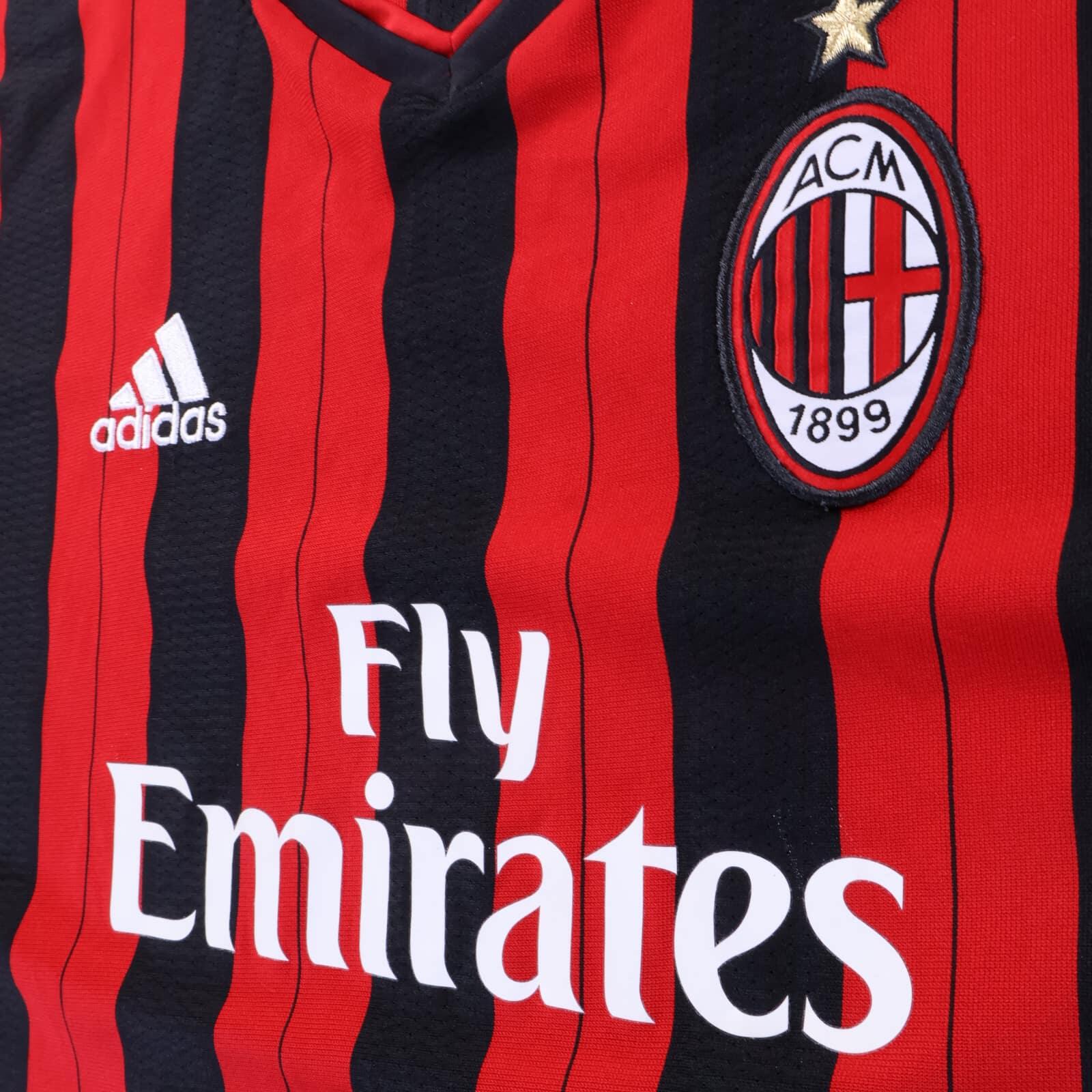 Ac Milan El Shaarawy #92 2013/14 Home Shirt - Long Sleeve - L