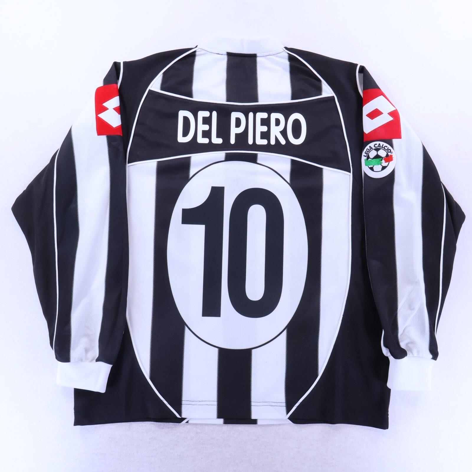 Juventus Del Piero #10 2002/03 Home Shirt - Long Sleeve - L