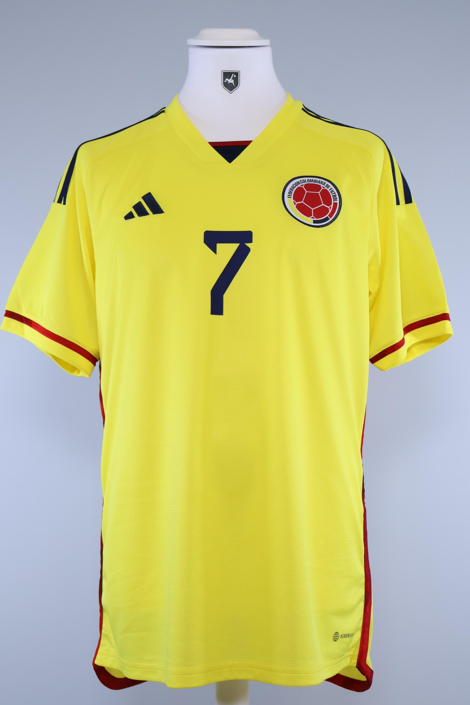 Colombia 2022/23 L.Diaz #7 Home Shirt - L Authenic Original Football Shirt