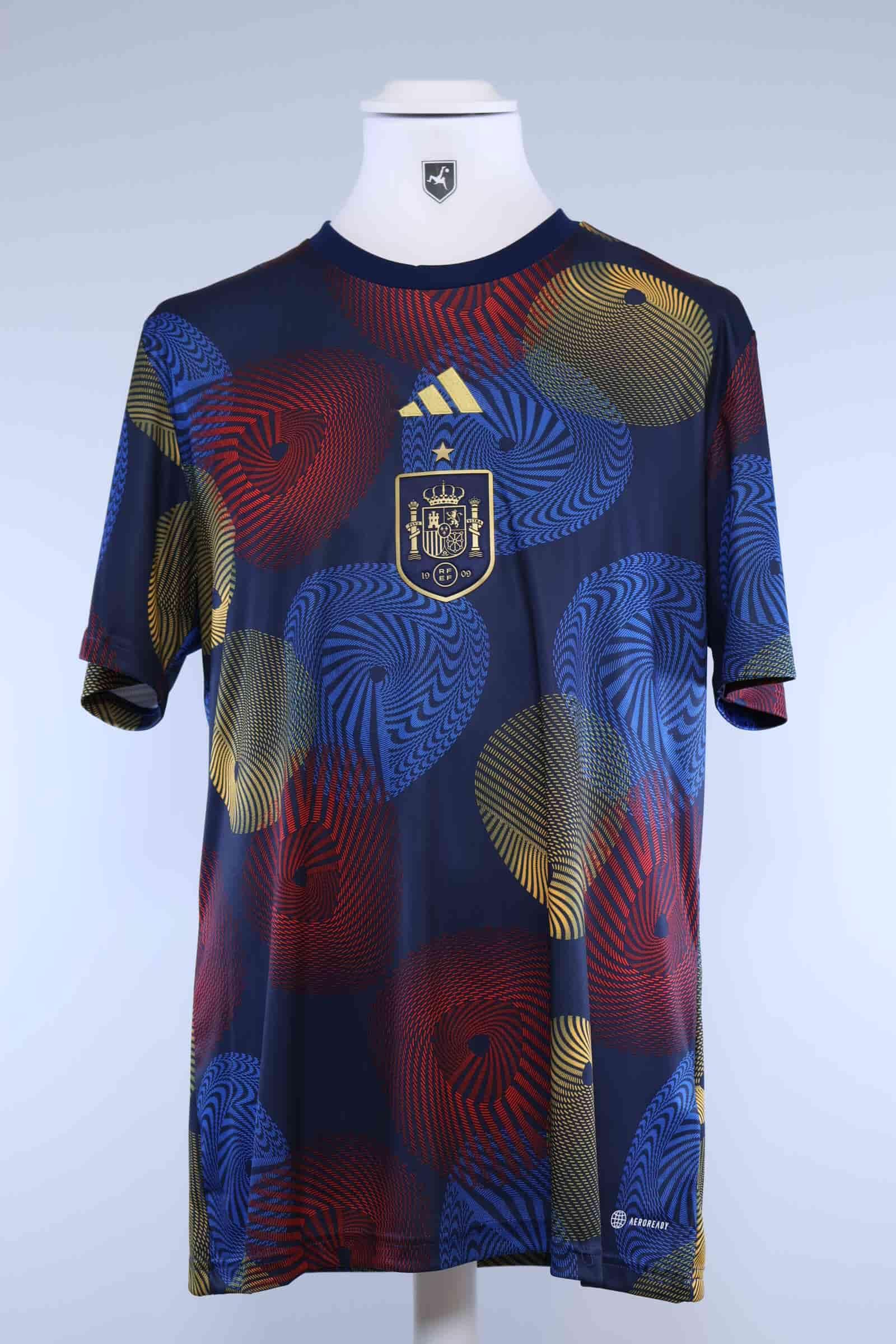 Spain 2022/22 Prematch/ Training Shirt World Cup - LAuthentic Original Football Shirt