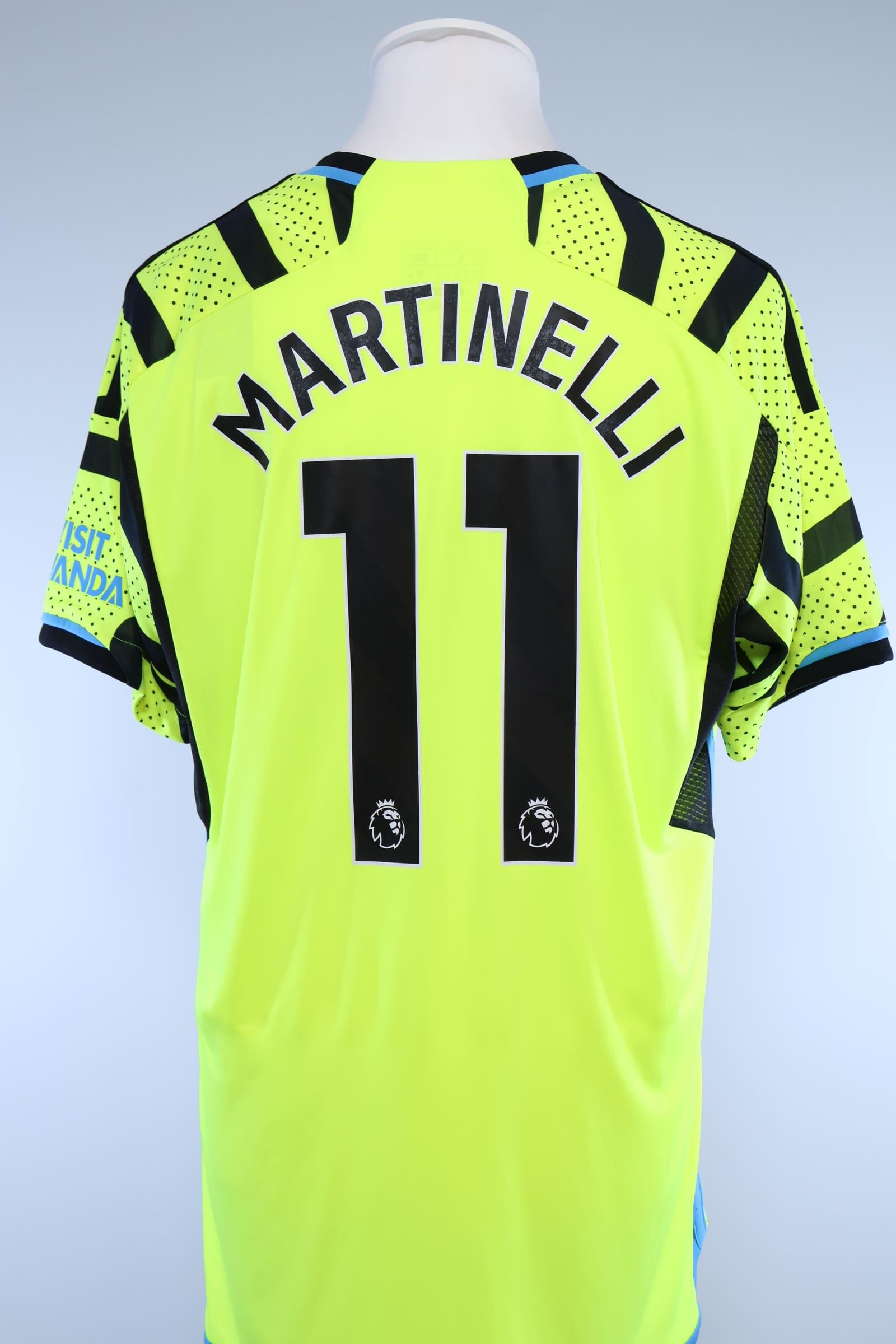 Arsenal 2023/24 Martinelli #11 Away Shirt - LAuthentic Original Football Shirt