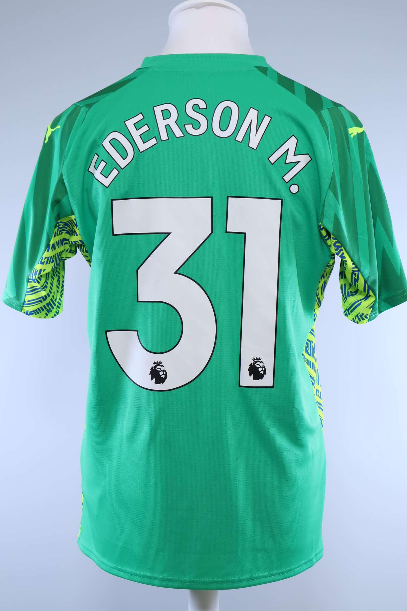Manchester City 2023/24 Ederson M #31 Goalkeeper Shirt - MAuthentic Original Football Shirt