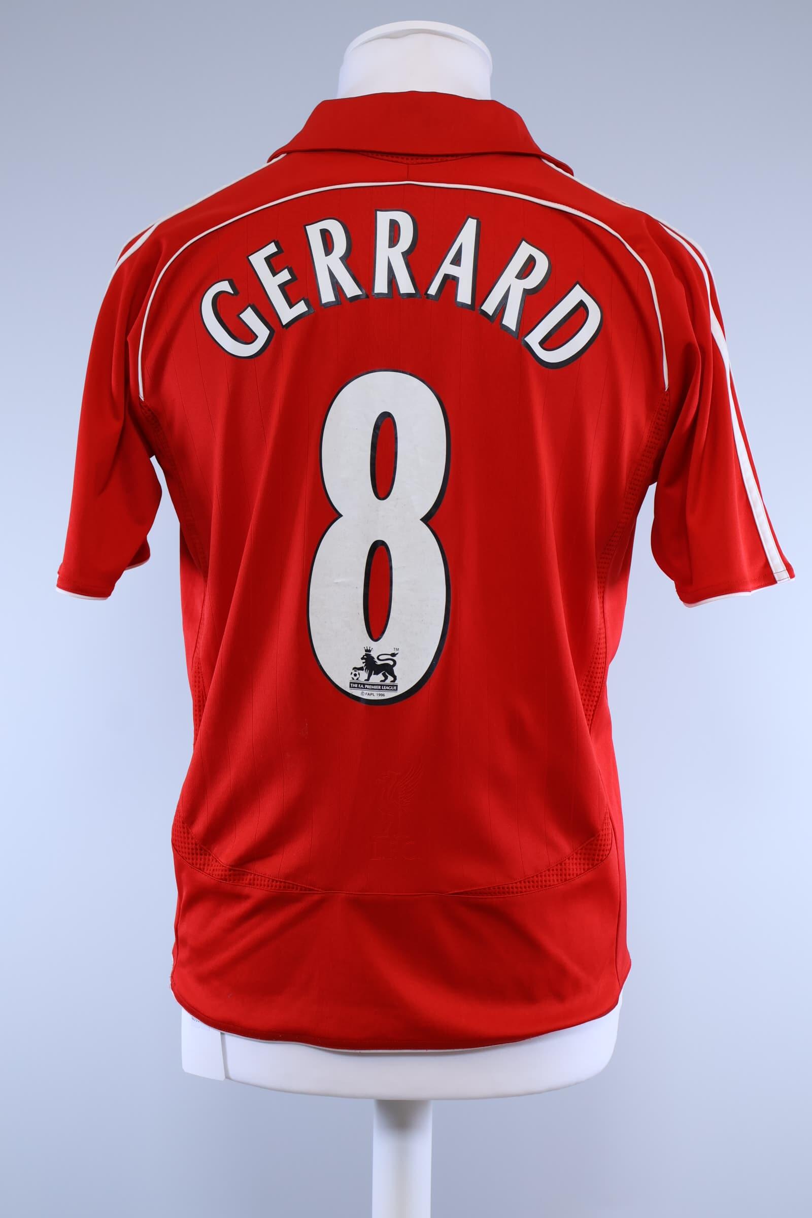 Liverpool F.C 2006/08 Gerrard #8 Home Shirt - SAuthentic Original Football Shirt