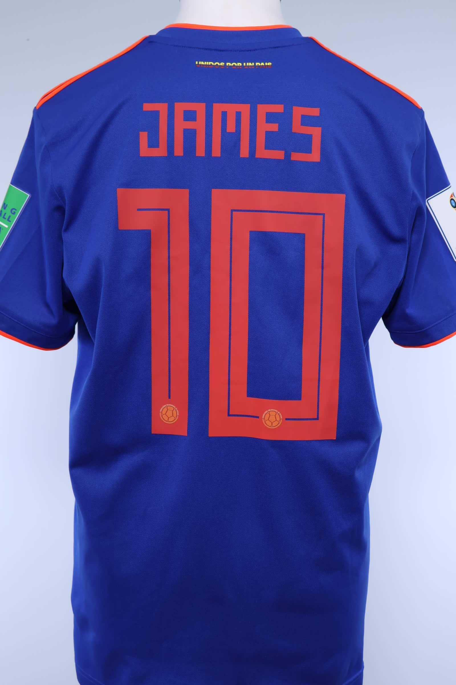Colombia 2018/18 James #10 Away Shirt - L Authenic Original Football Shirt
