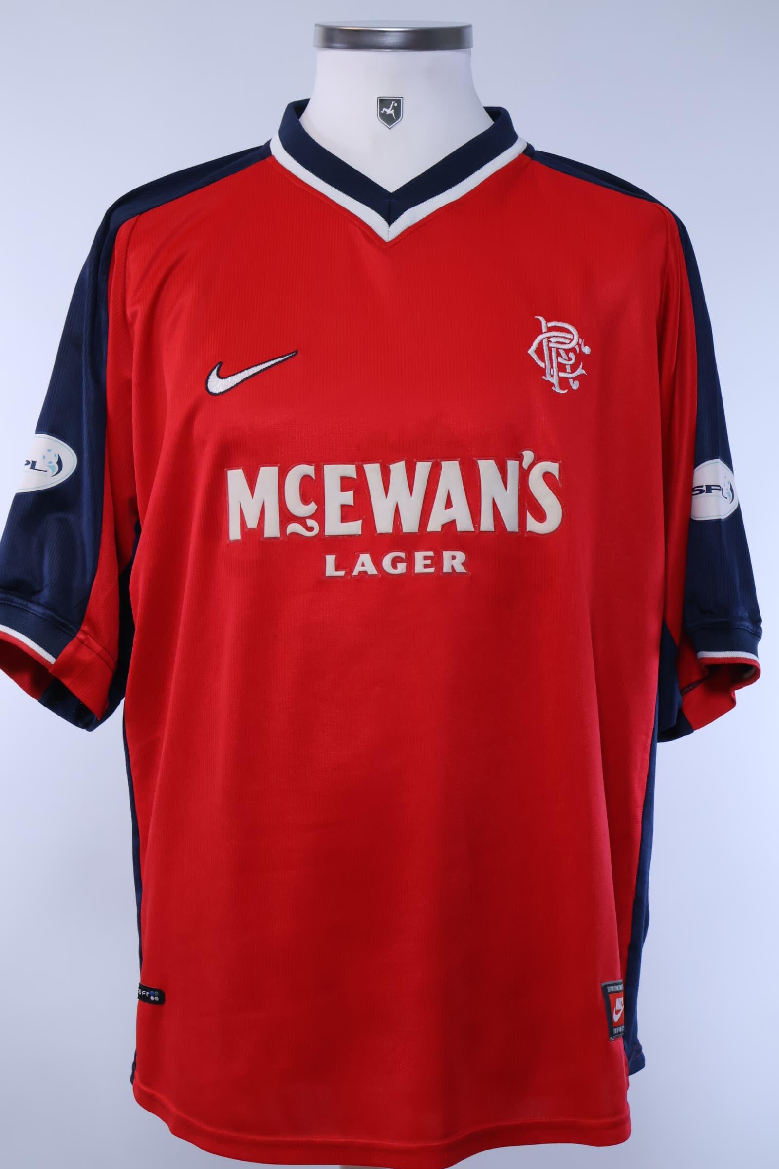 Rangers FC 1998/99 Durie #9 Away Shirt - XL Authenic Original Football Shirt