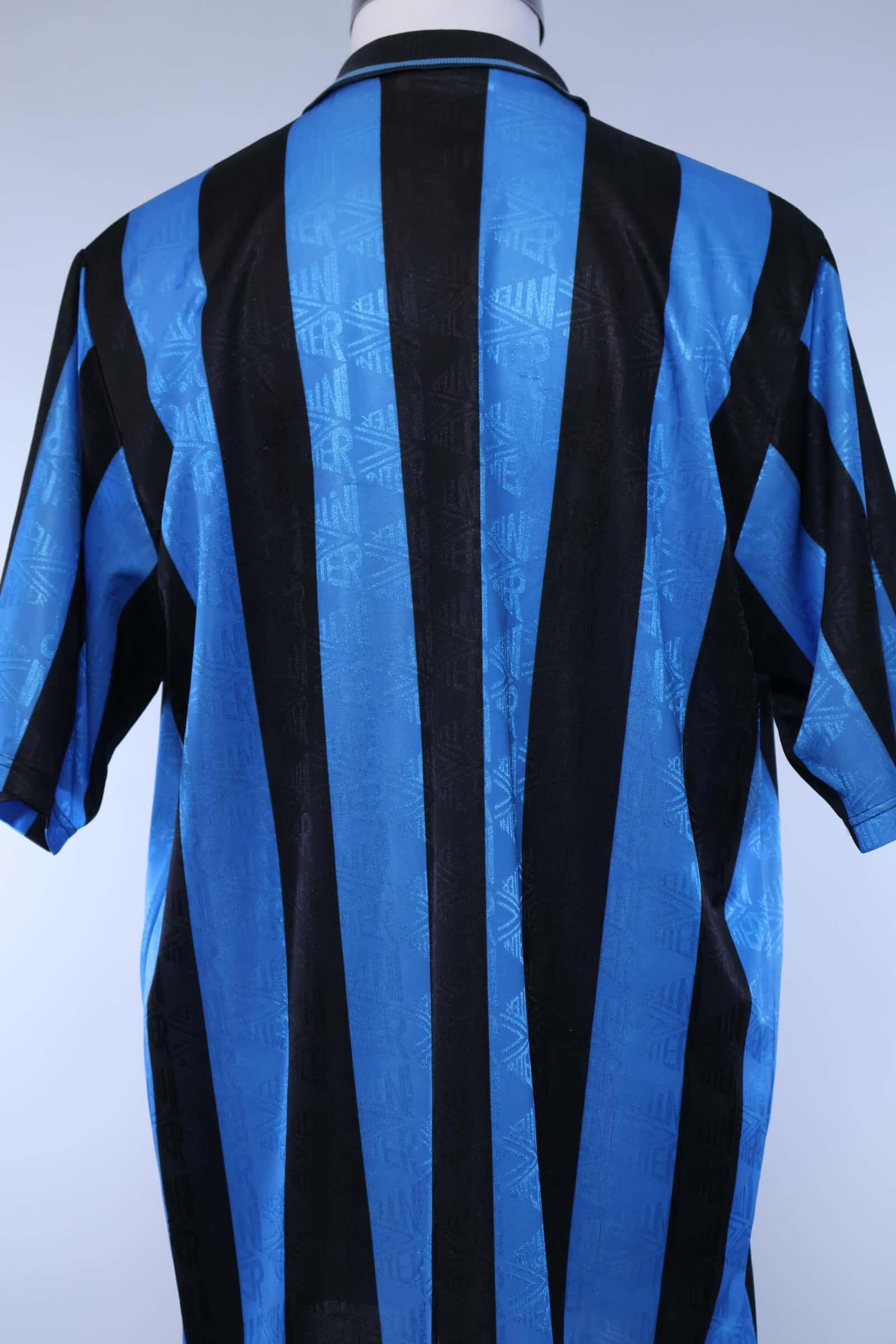 Inter Milan 1991/92 Home Shirt - L Authenic Original Football Shirt