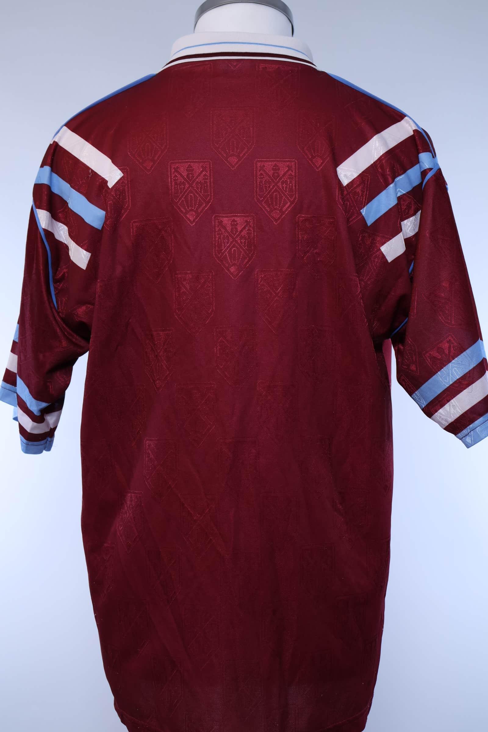 West Ham United 1992/93 Home Shirt - M Authenic Original Football Shirt