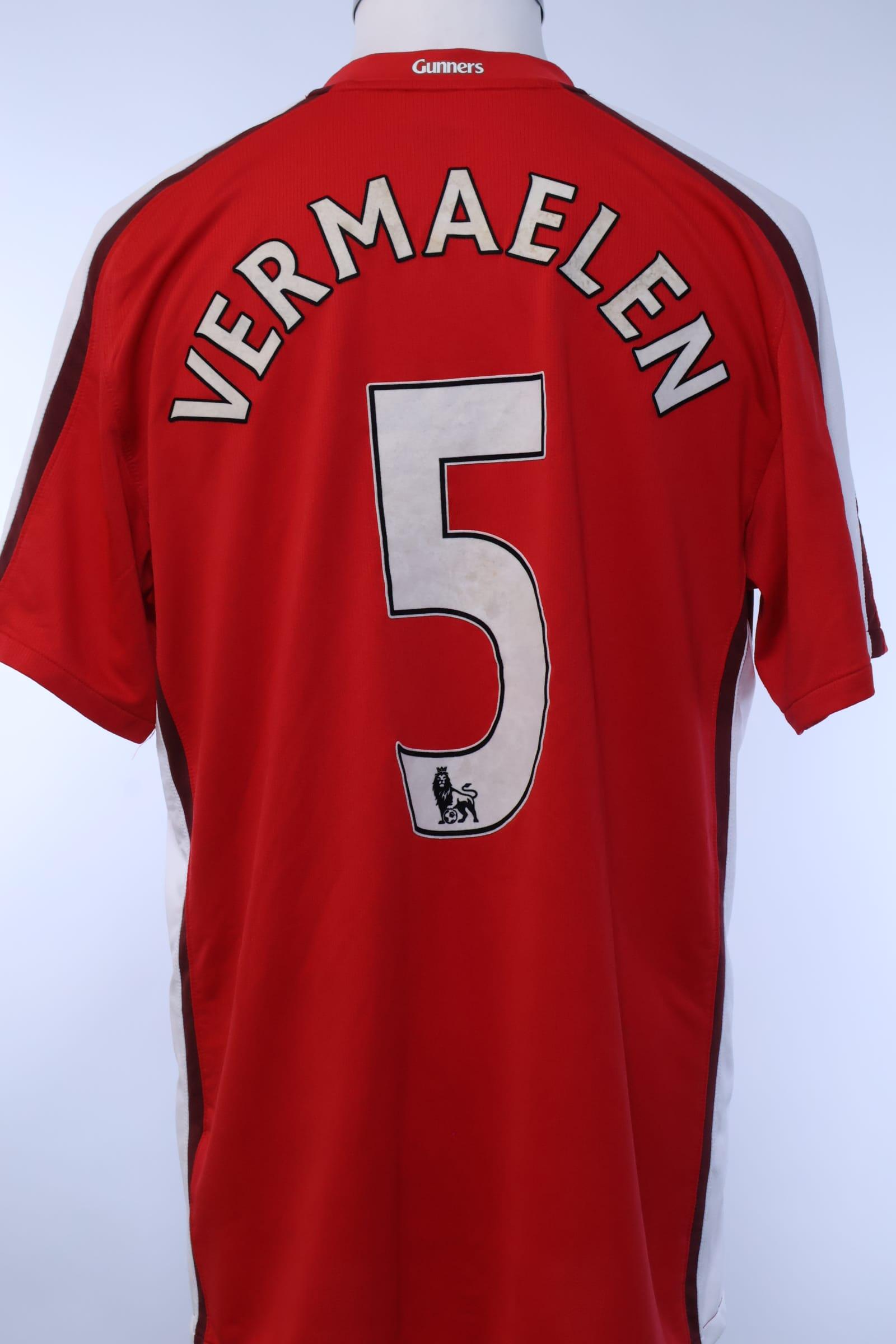 Arsenal 2008/10 Vermaelen #5 Home Shirt - LAuthentic Original Football Shirt