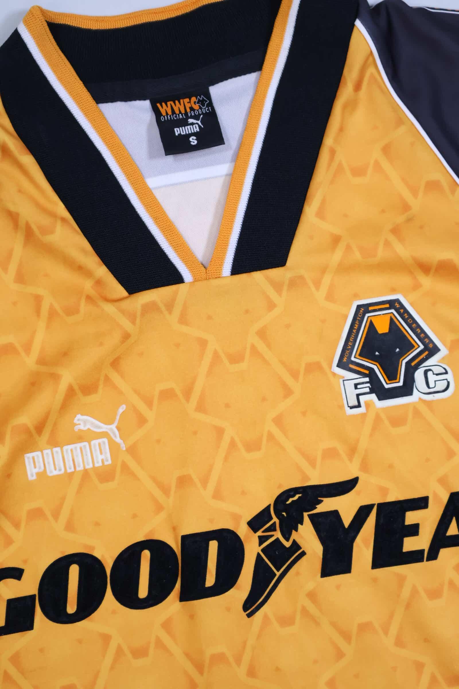 Wolverhampton Wanderes F.C 1996/98 Home Shirt - S Authenic Original Football Shirt
