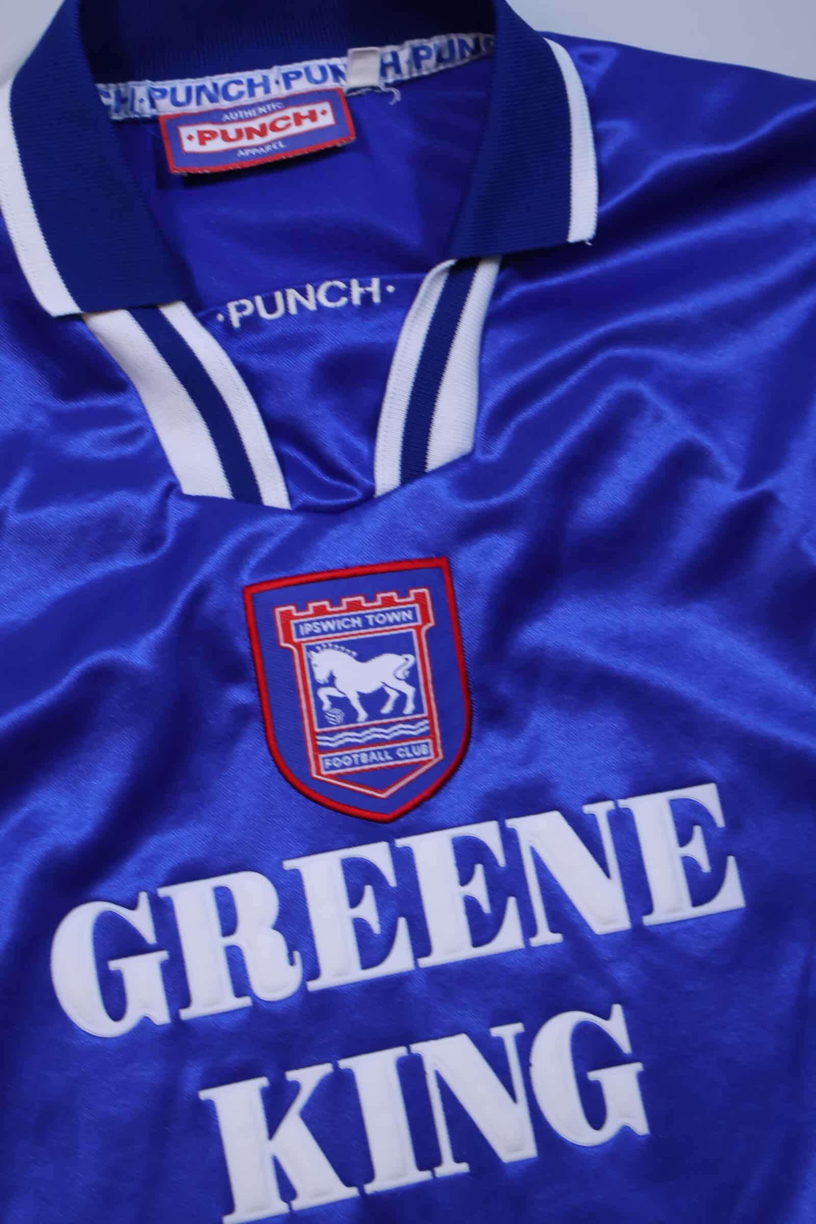 Ipswich Town 1997/99 Home Shirt - L Authenic Original Football Shirt