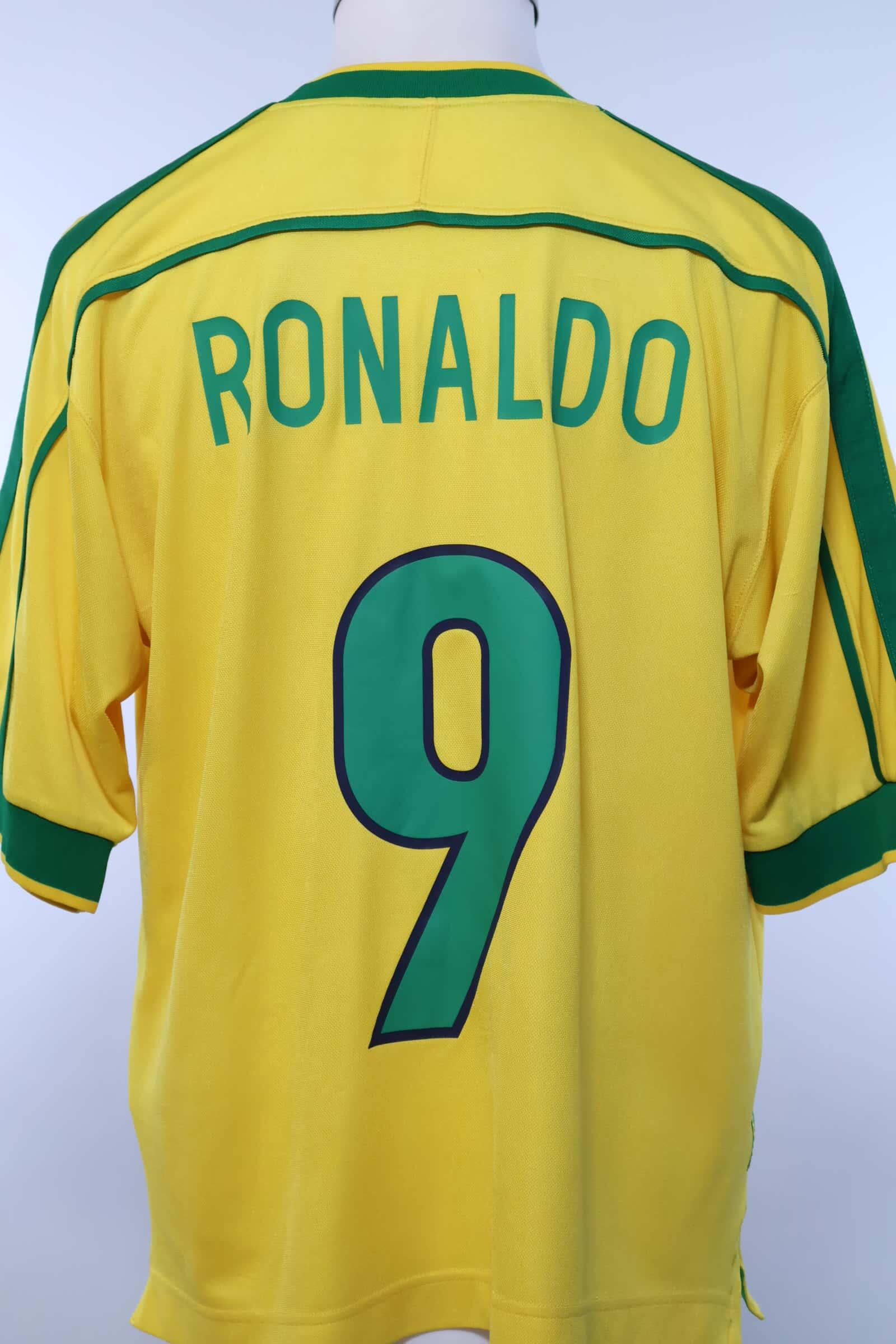 Brazil 1998/98 Ronaldo #9 Home Shirt - MAuthentic Original Football Shirt