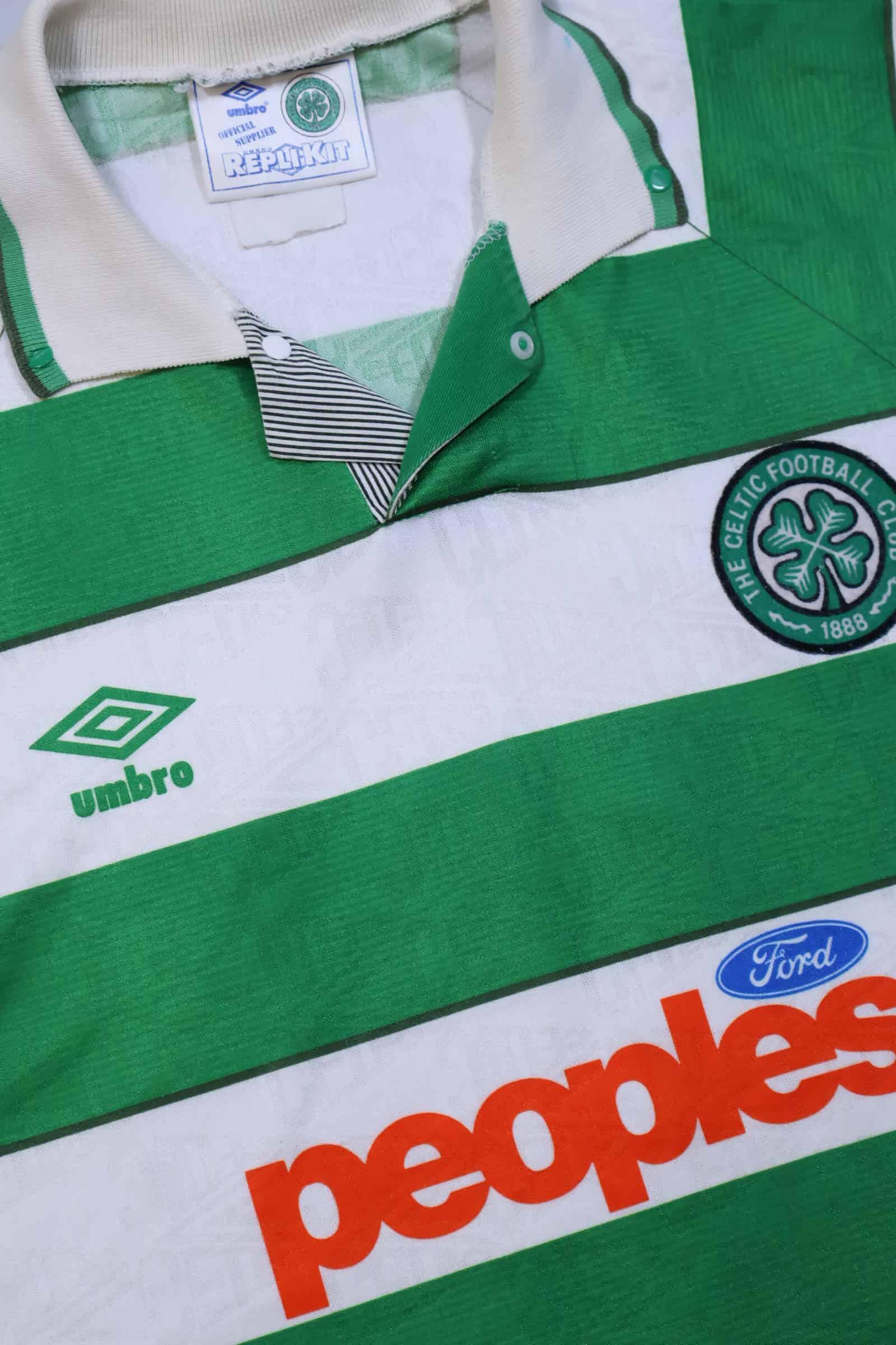 Celtic F.C 1991/92 Home Shirt - L Authenic Original Football Shirt