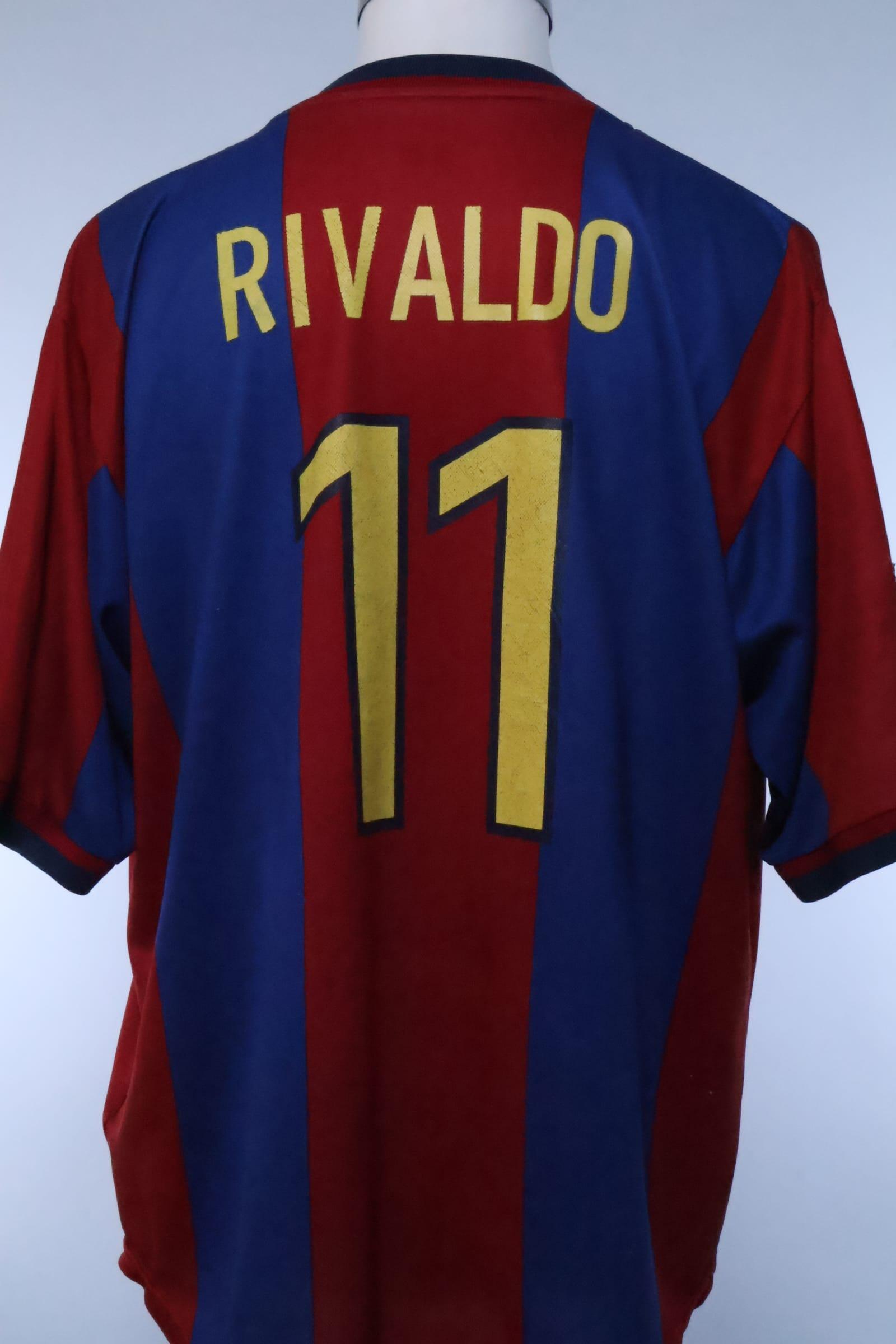 Barcelona 1998/00 Rivaldo #11 Home Shirt - XLAuthentic Original Football Shirt