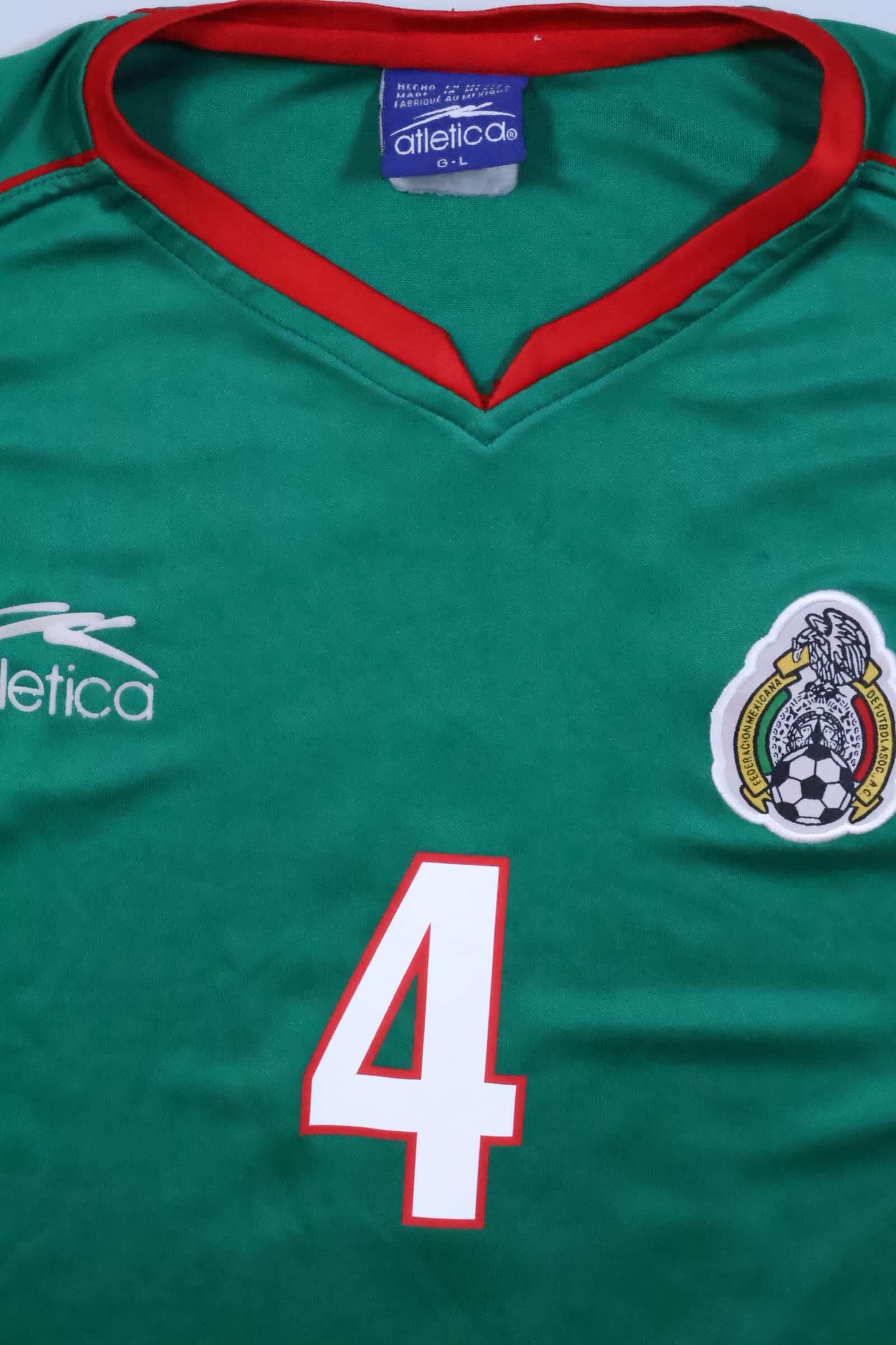 Mexico 2002/03 R. Marquez #4 Home Shirt - L Authenic Original Football Shirt