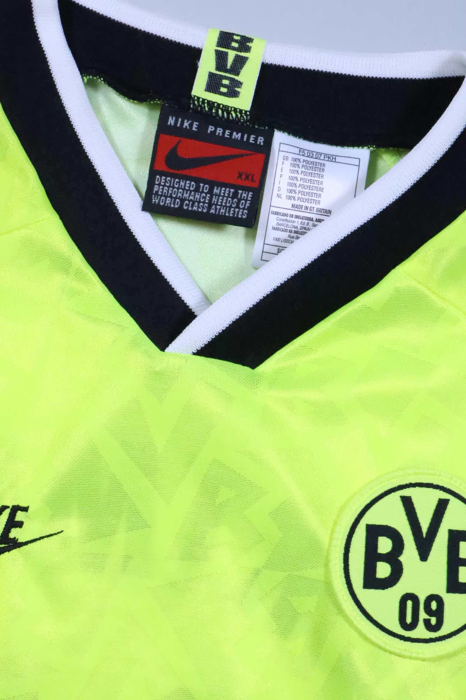 Borussia Dortmund 1995/96 Herrlich #11 Home Shirt - XXL Authenic Original Football Shirt
