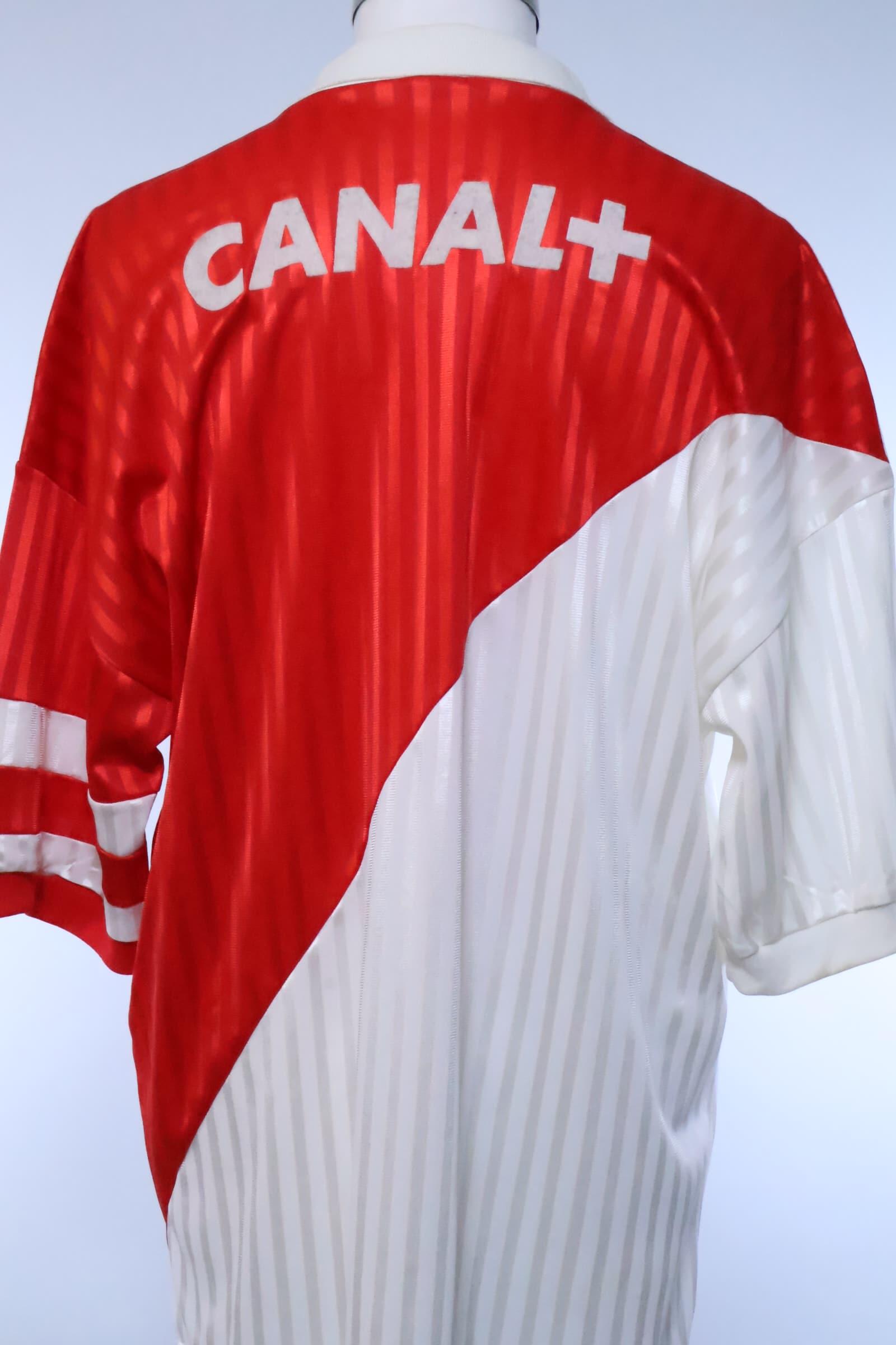 As Monaco 1991/92 Home Shirt - XL Authenic Original Football Shirt