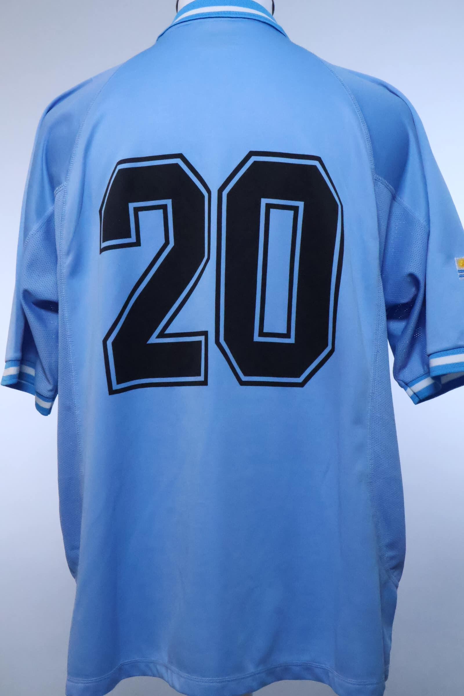 Uruguay 2002/ #20 Fifa World Cup Home Shirt - XL- BACK