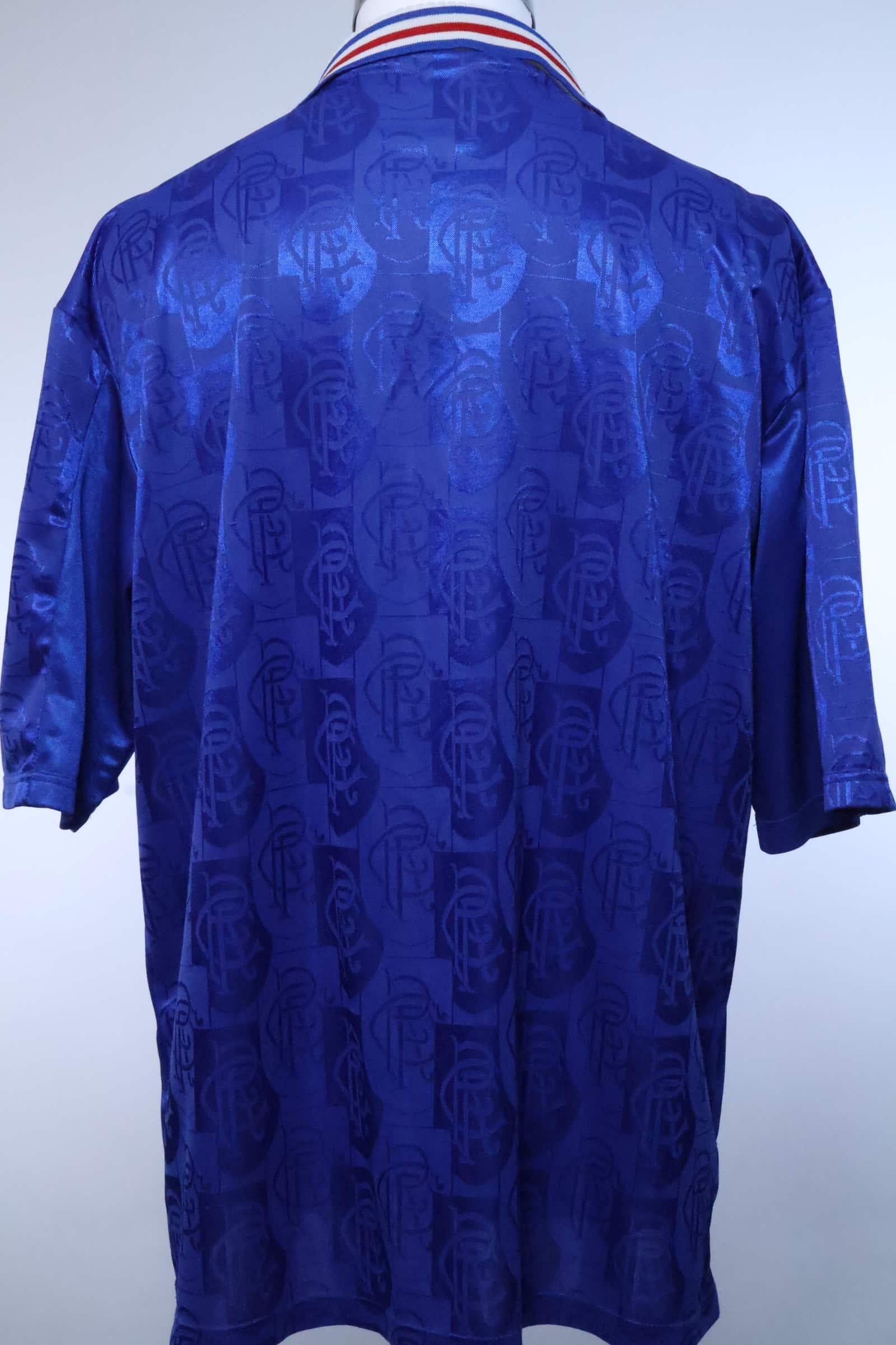 Rangers FC 1996/97 Home Shirt - XL- BACK
