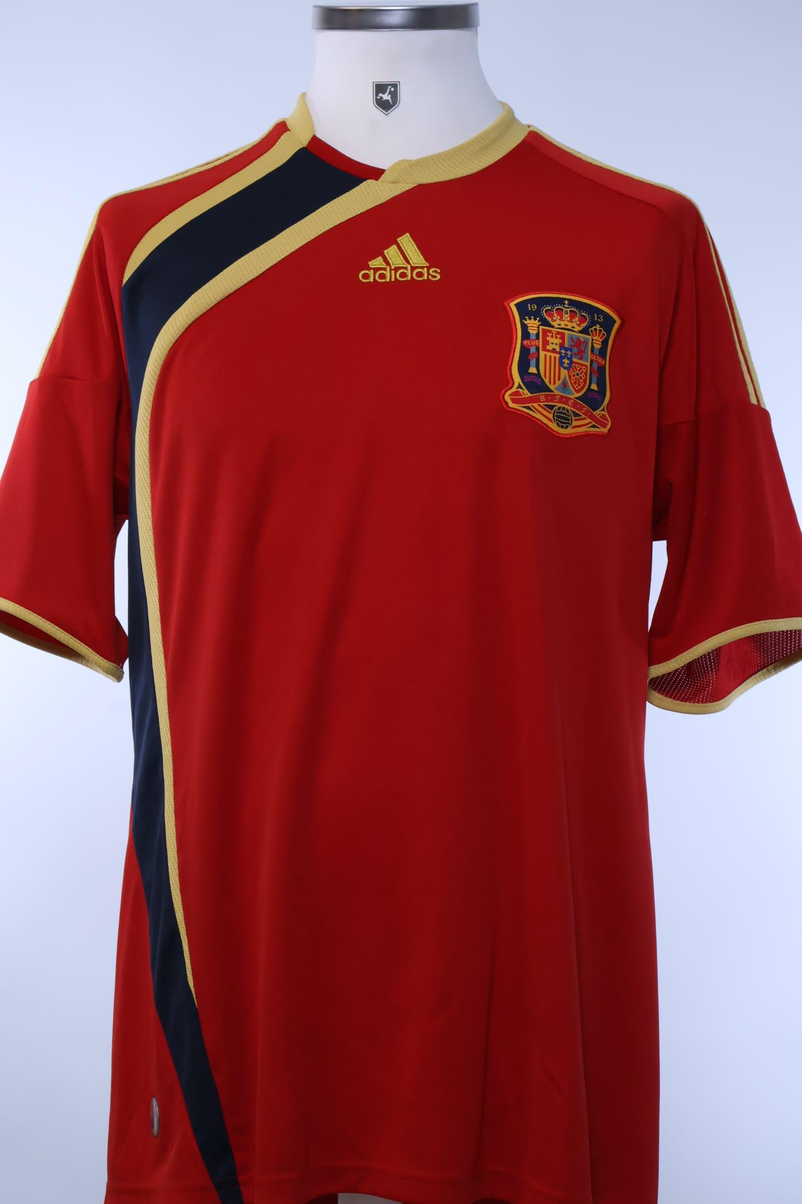 Spain 2009/10 Home Shirt - L- FRONT