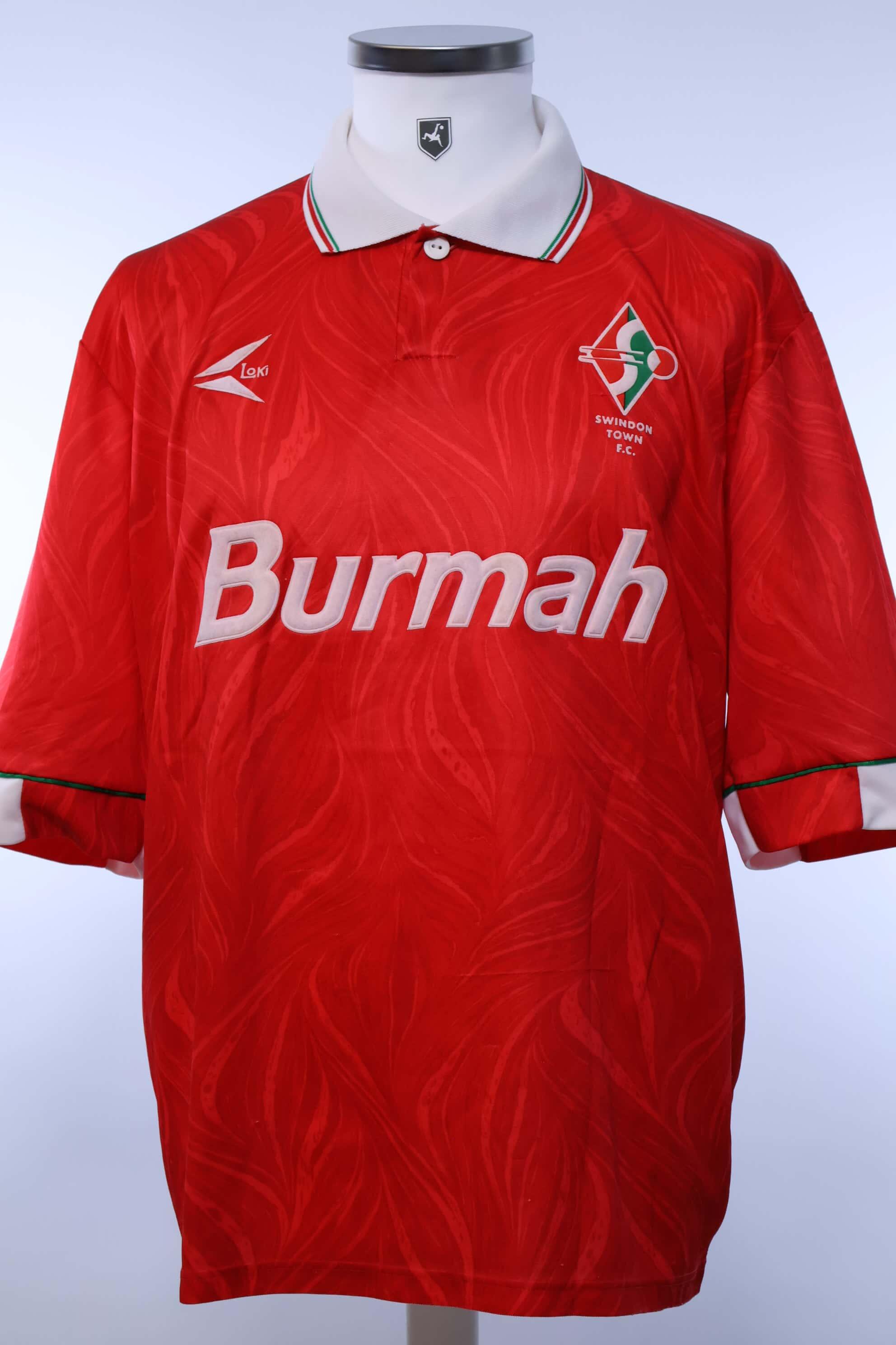 Swindon Town F.C 1993/94 Home Shirt - L- FRONT