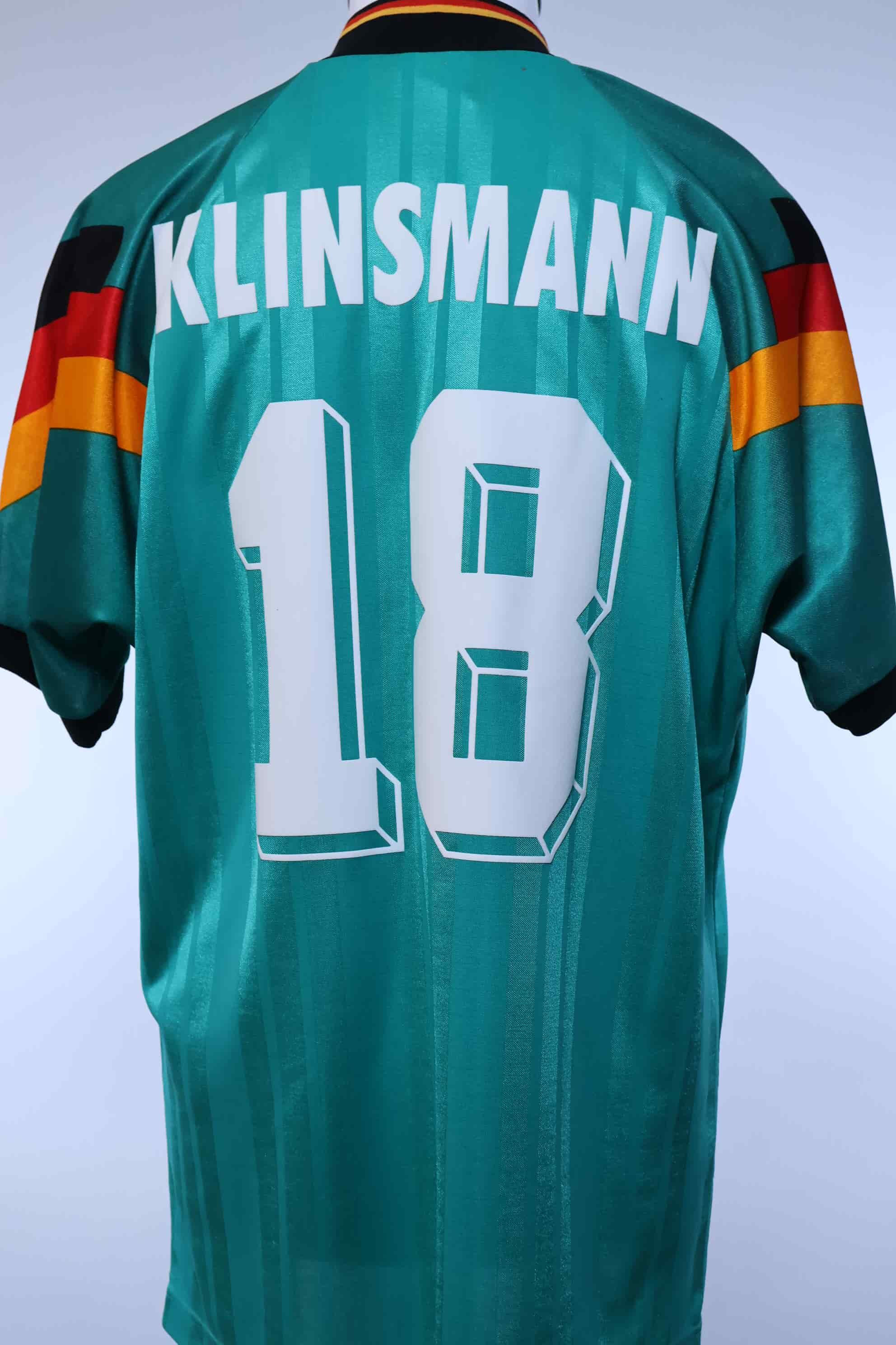 Germany Klinsmann #18 1992/94 Away Shirt - L- BACK