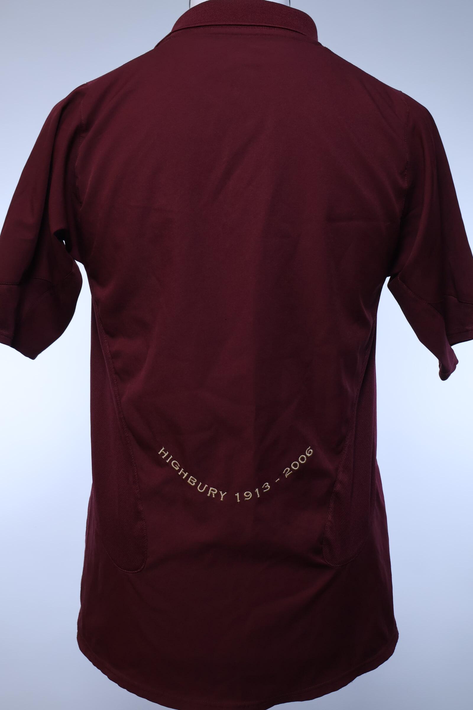 Arsenal 2005/06 Home Shirt - S- BACK