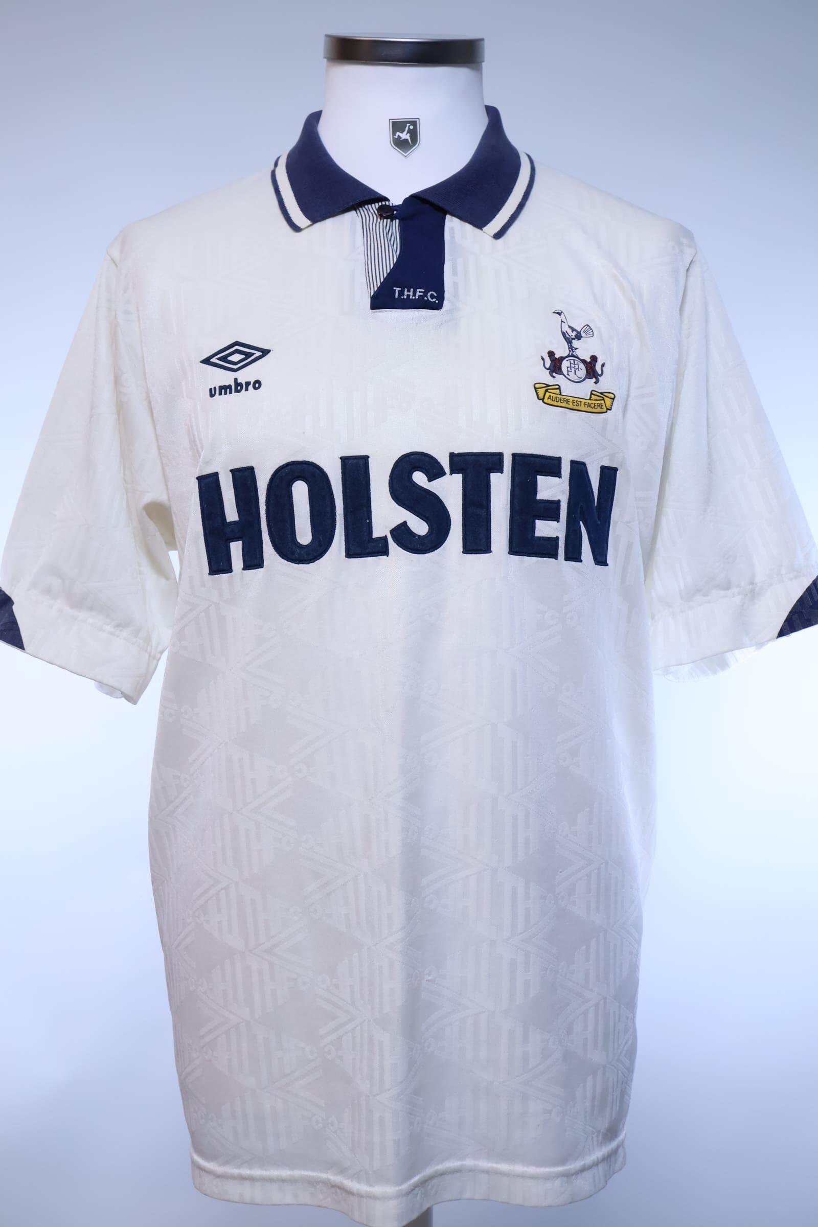 Tottenham Hotspur 1991/93 Home Shirt - L- FRONT