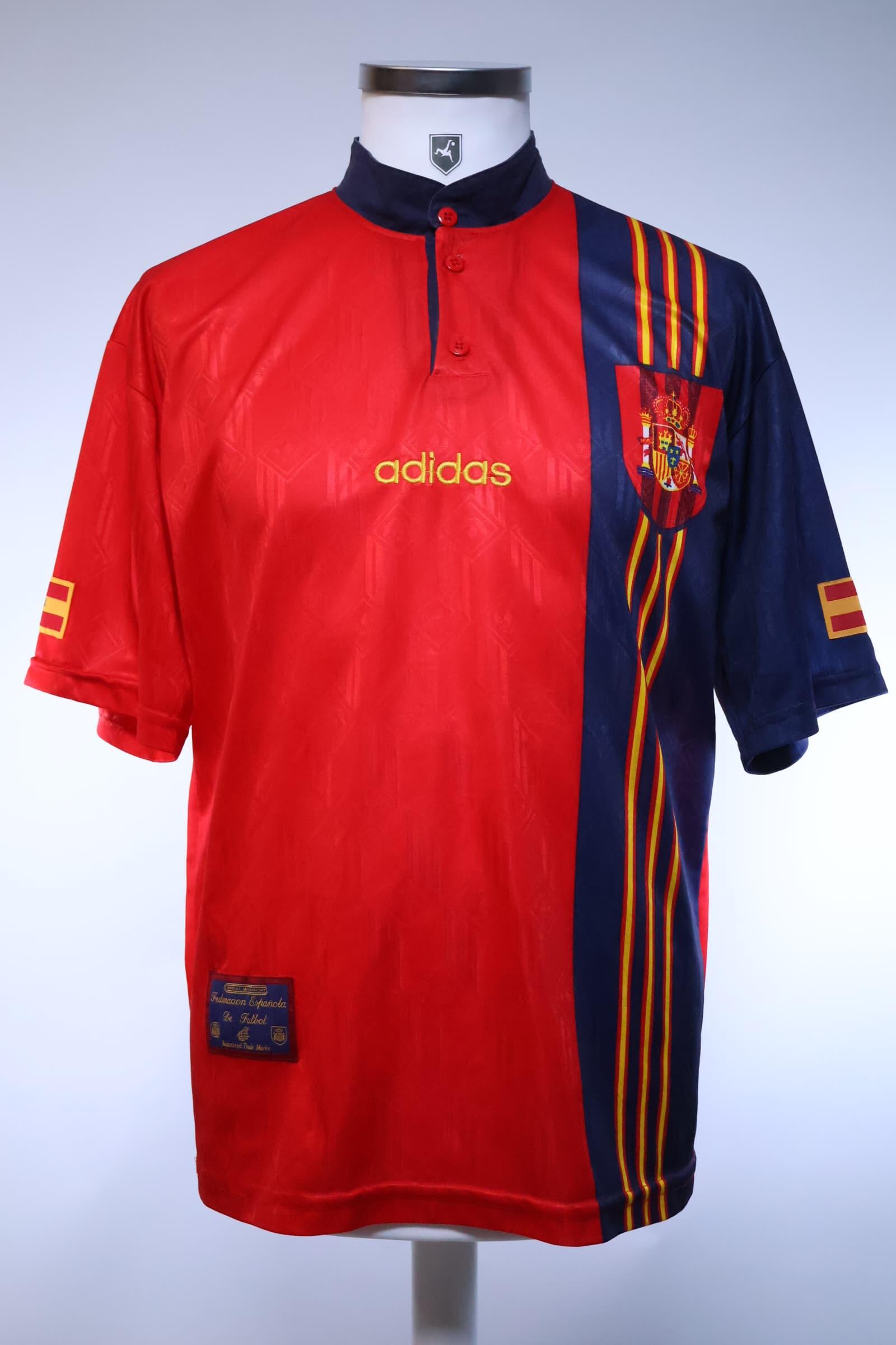 Spain 1996/98 Home Shirt - M- FRONT