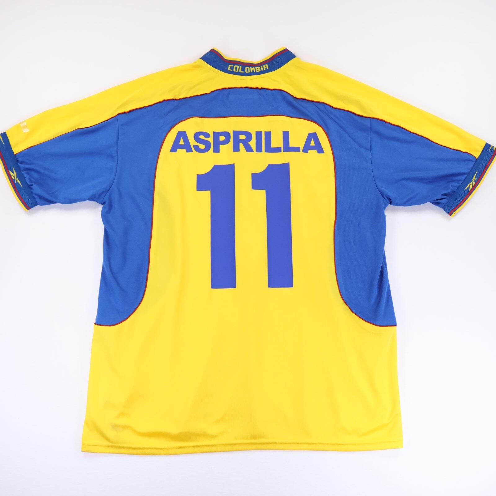Colombia Asprilla #11 2001/03 Home Shirt - XL- BACK