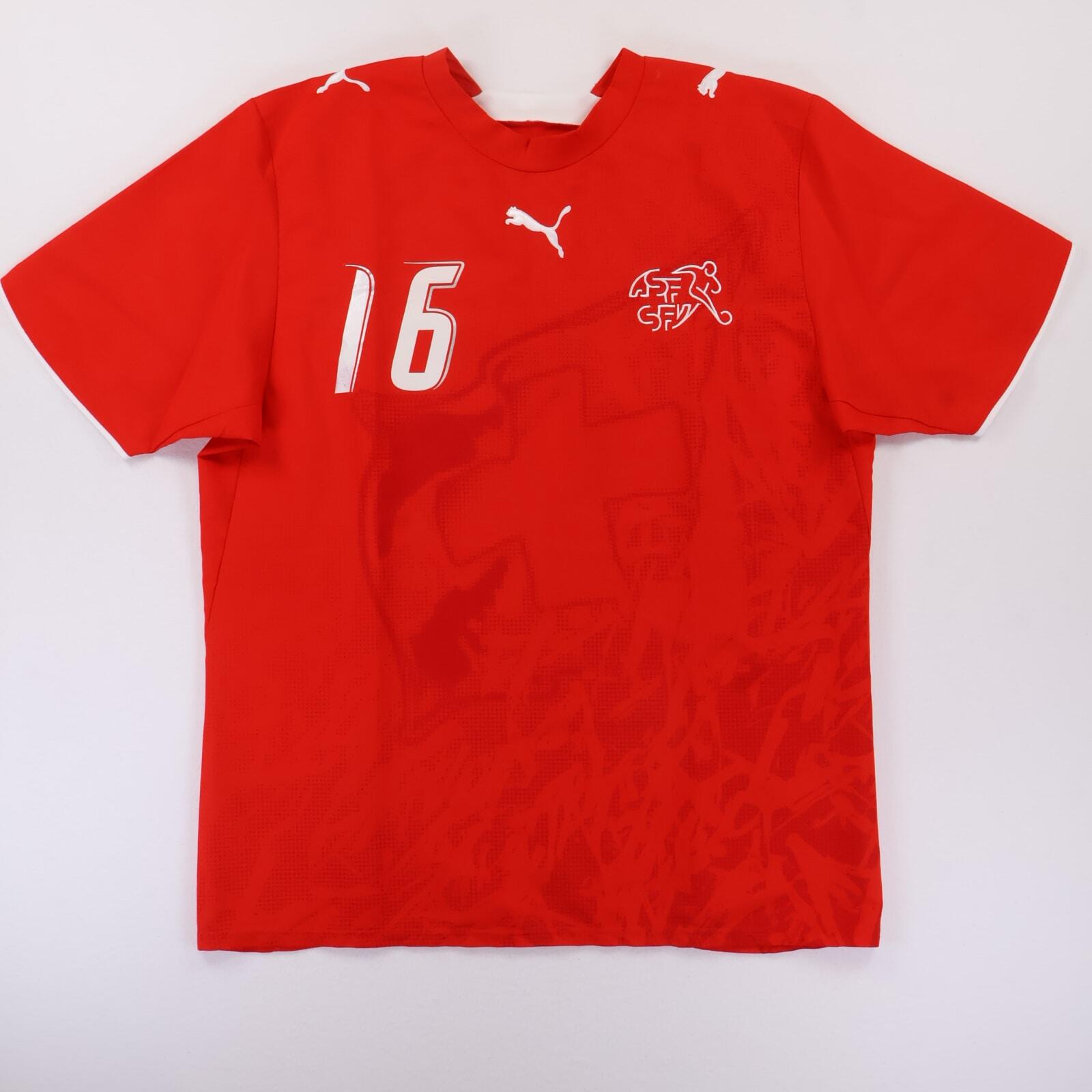 Switzerland Barnetta #16 2006/08 Home Shirt - L- FRONT