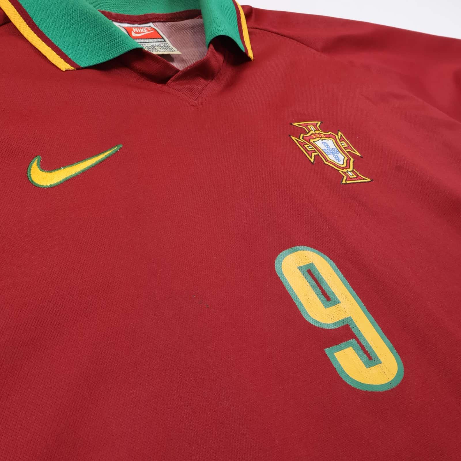 Portugal #9 1997/98 Home Shirt - Match Issue - L