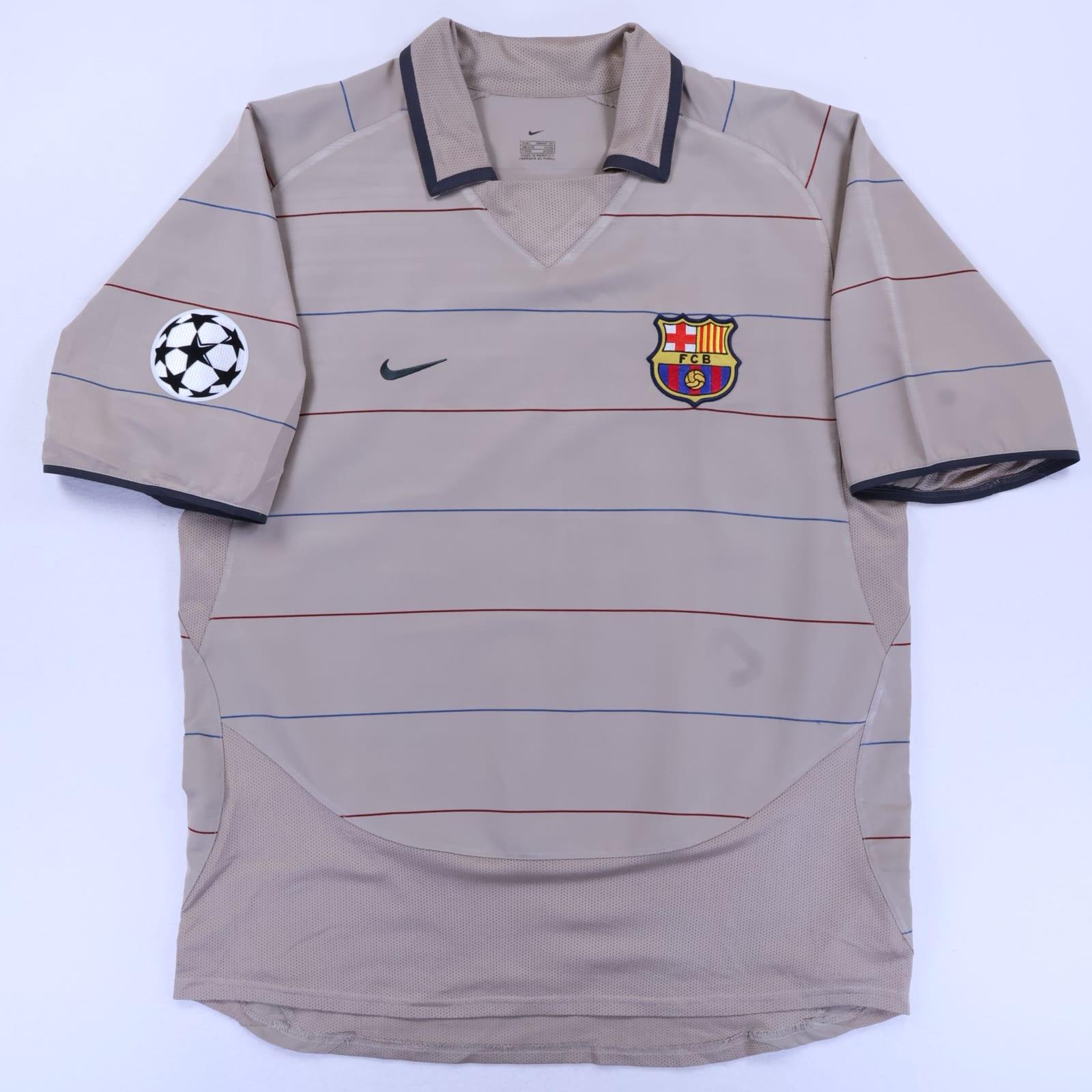 Barcelona Ronaldinho #10 2003/04 Away Shirt - L- BACK
