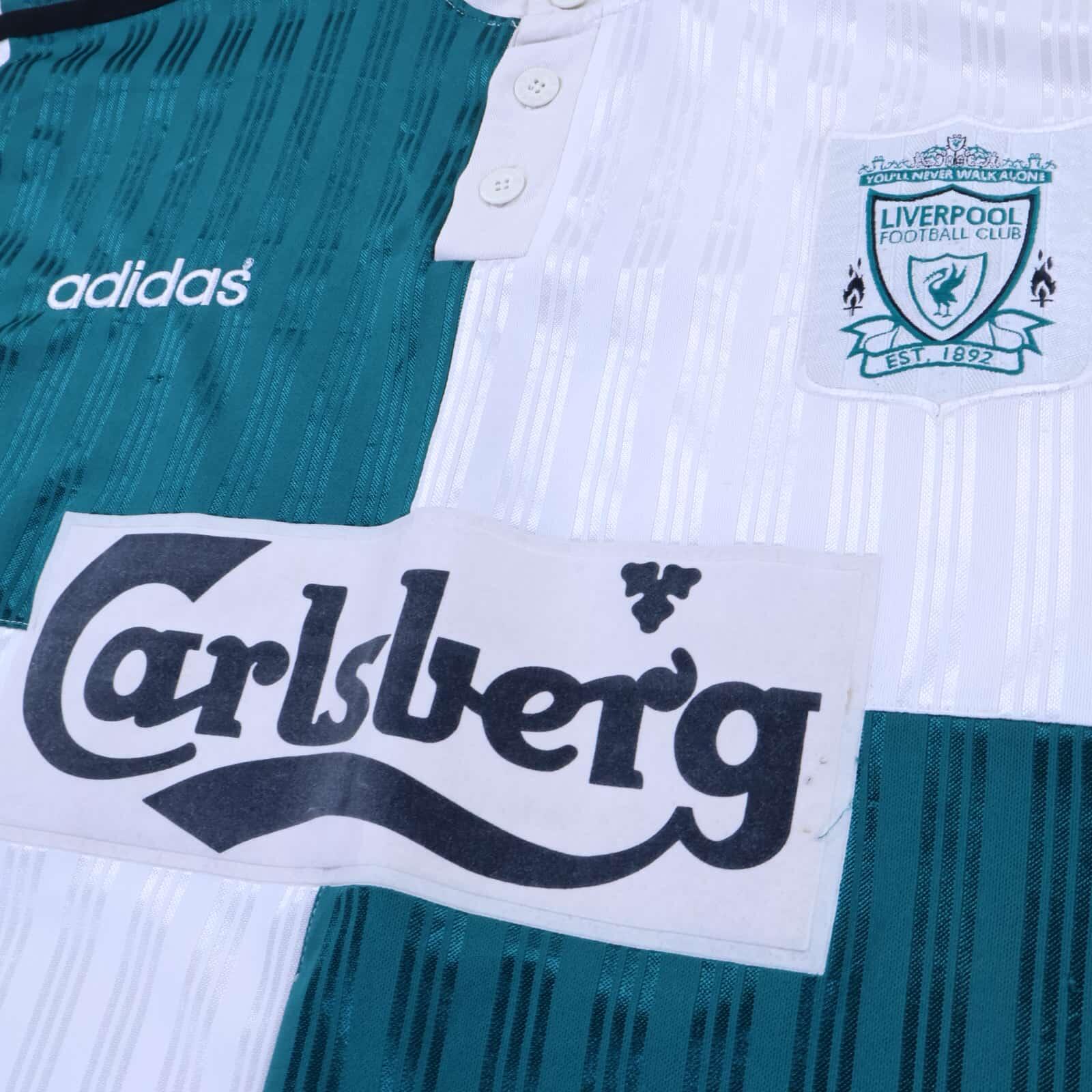 Liverpool F.C Collymore #8 1995/96 Away Shirt - M