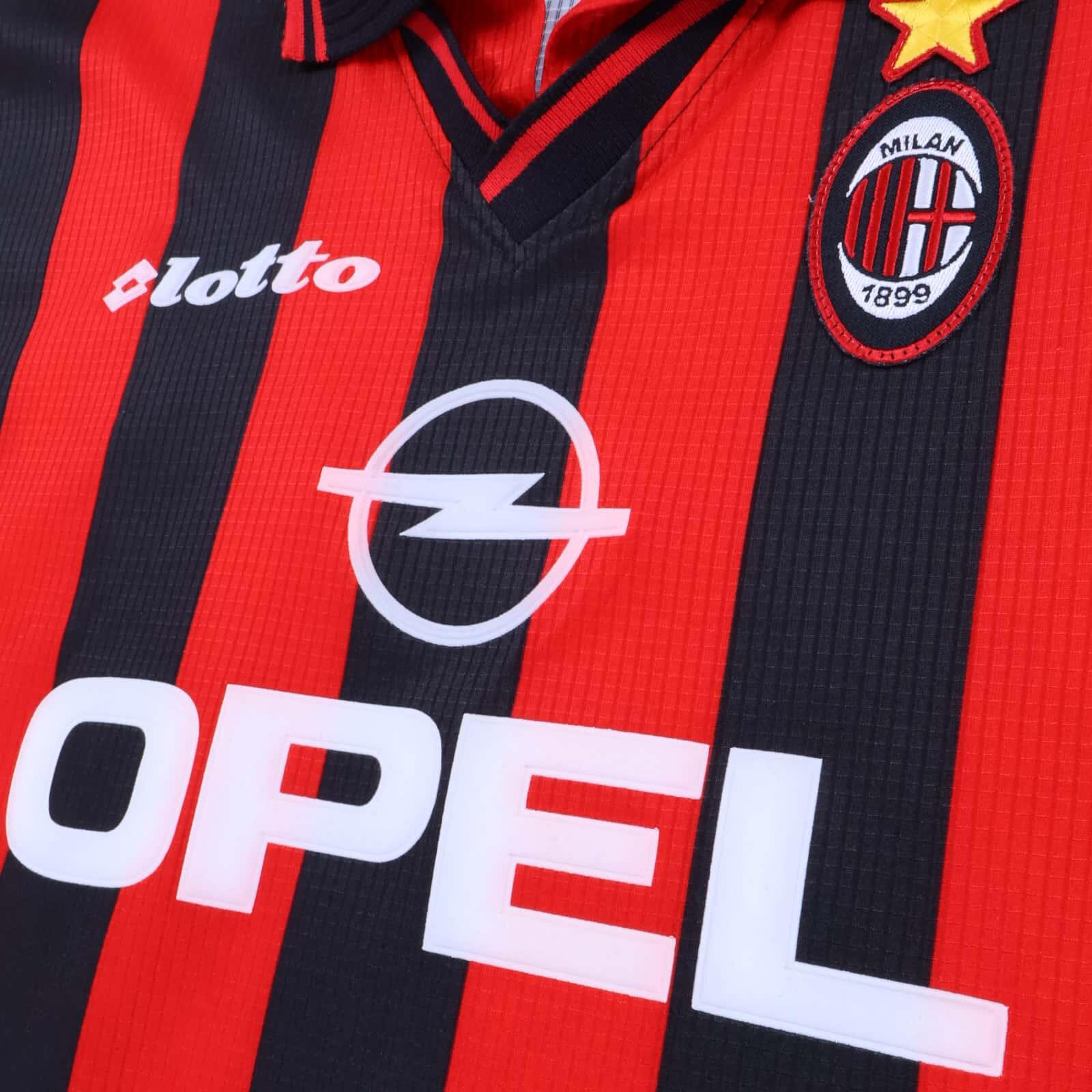 Ac Milan Desailly #8 1997/98 Home Shirt - XL